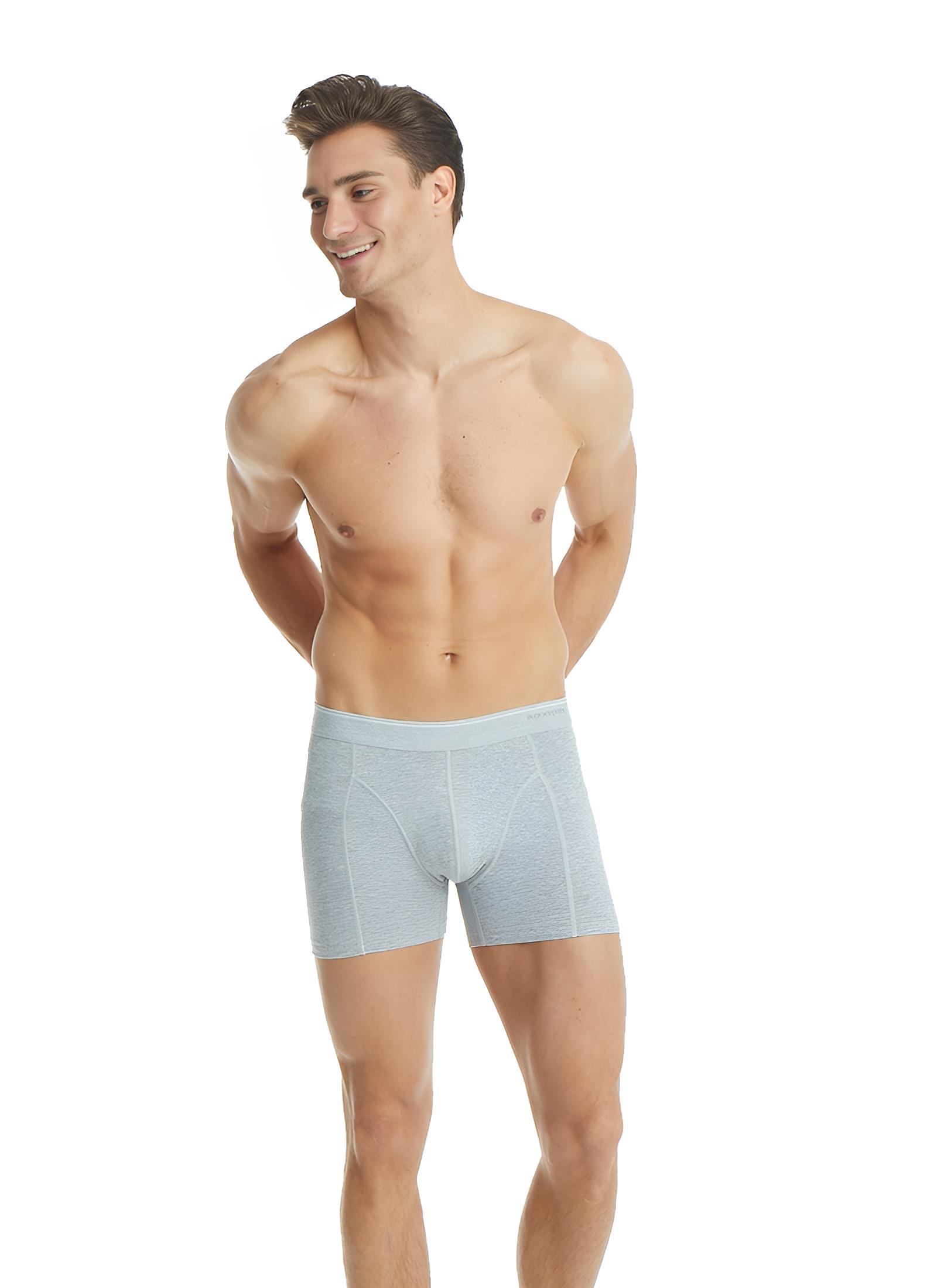 Blackspade Erkek Gri Pamuklu Boxer 9233