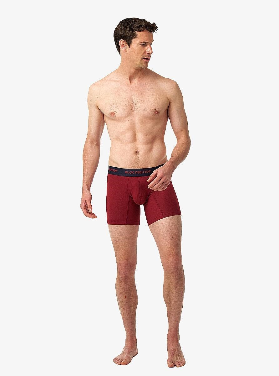 Blackspade Erkek Lacivert - Kırmızı Boxer 2'li Paket 9618