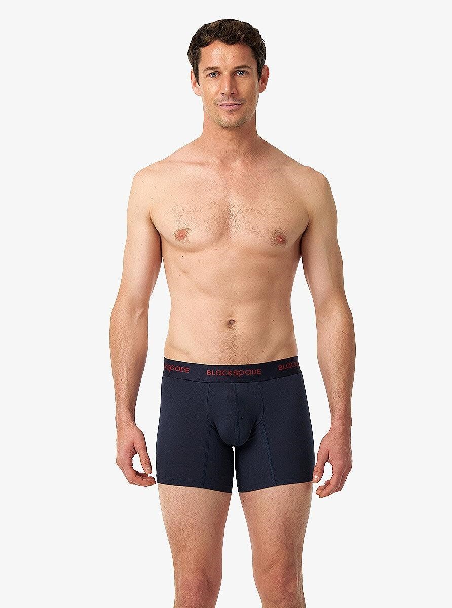 Blackspade Erkek Lacivert - Kırmızı Boxer 2'li Paket 9618