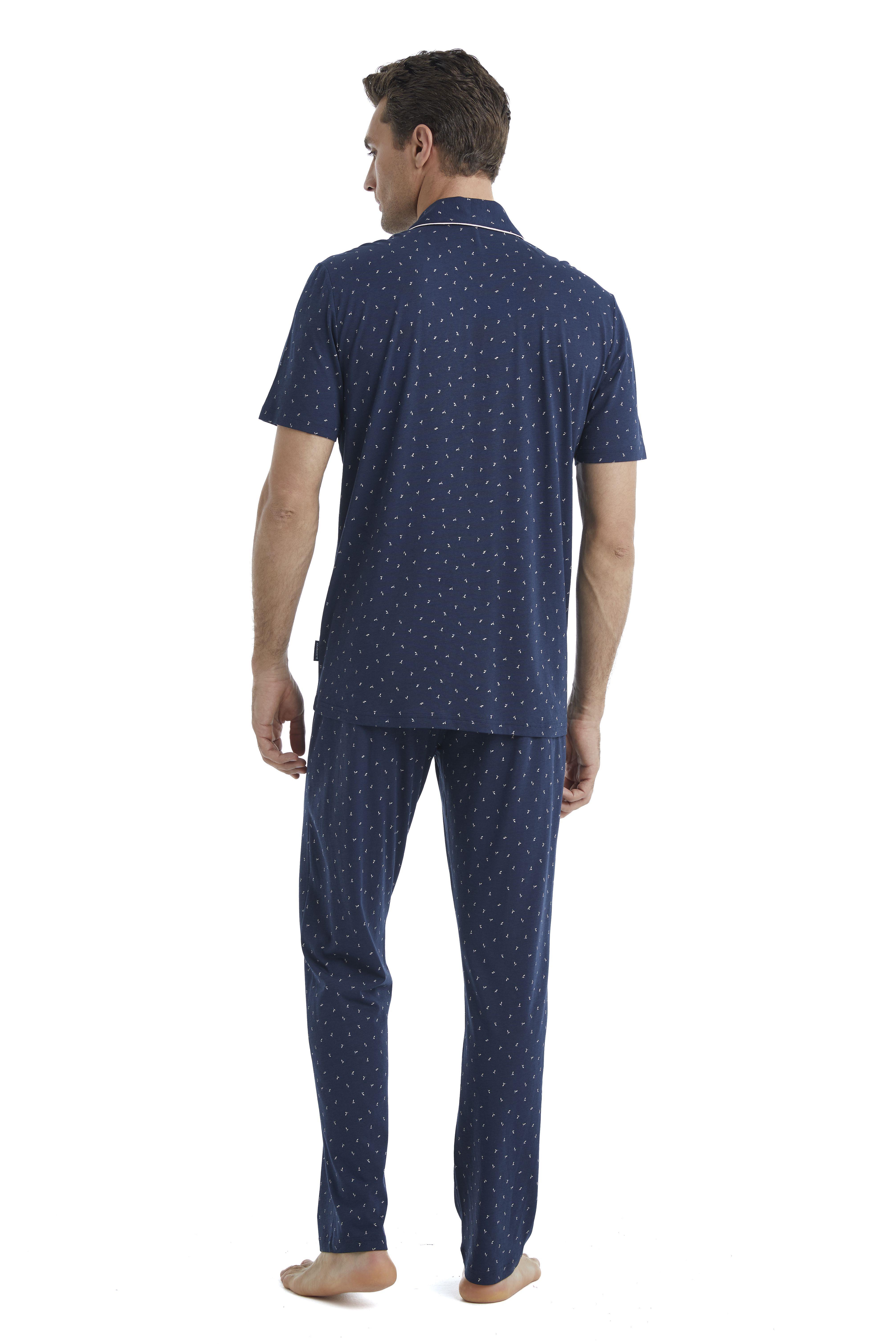 Blackspade Erkek Lacivert Pijama Takımı 40461 