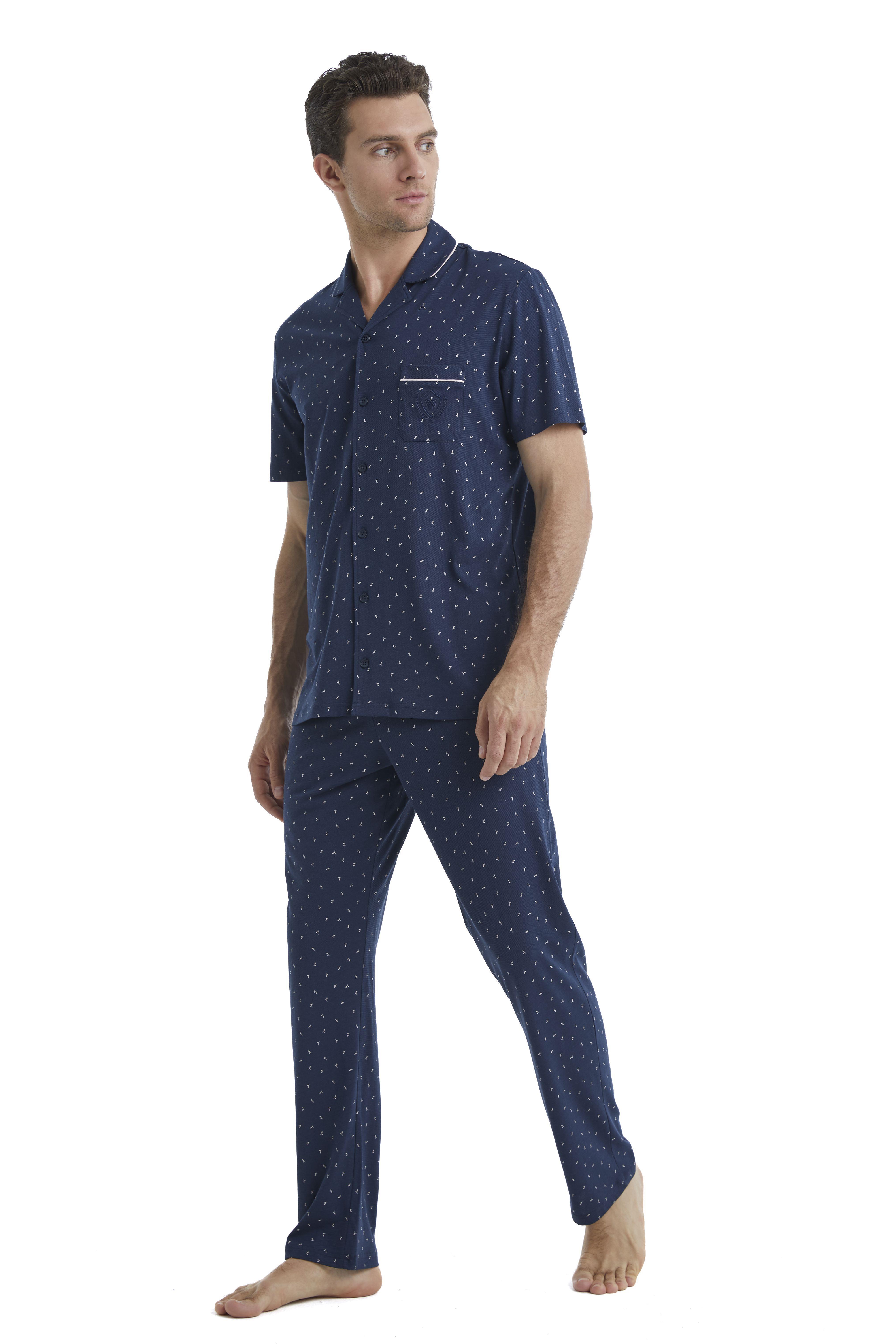 Blackspade Erkek Lacivert Pijama Takımı 40461 