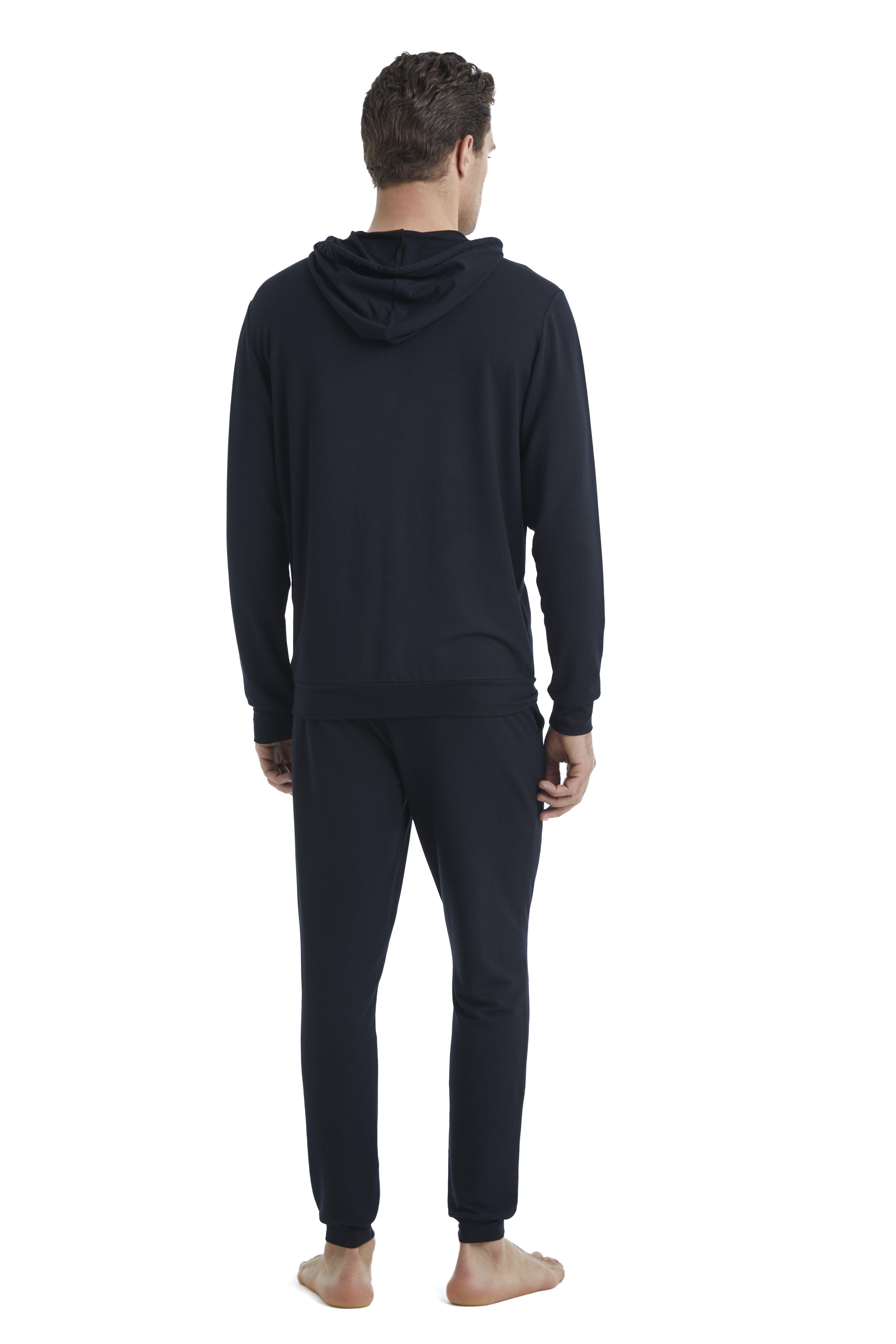 Blackspade Erkek Siyah Fermuarlı Kapüşonlu Sweatshirt 40533 