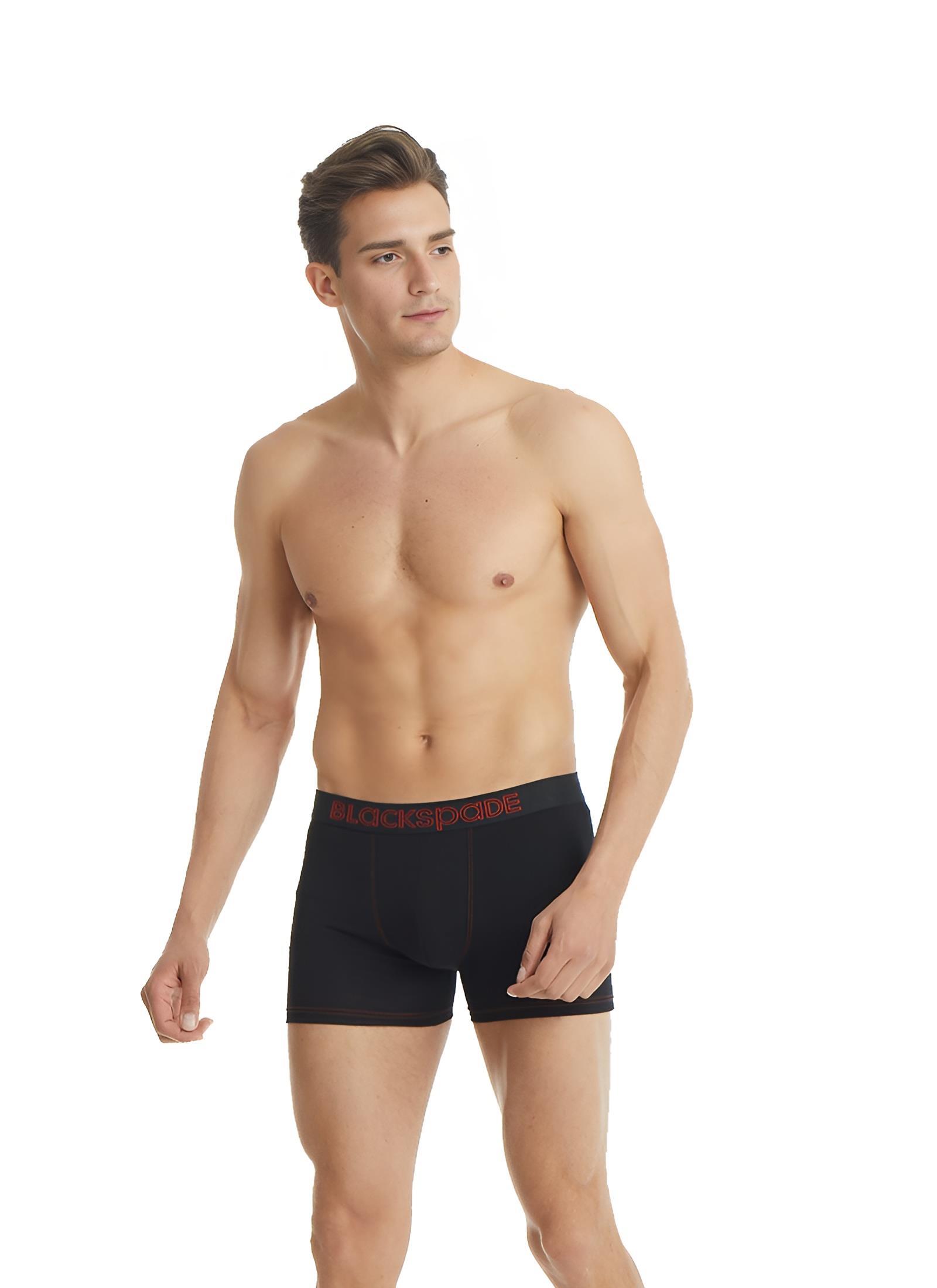 Blackspade Erkek Siyah Spor Boxer 9759