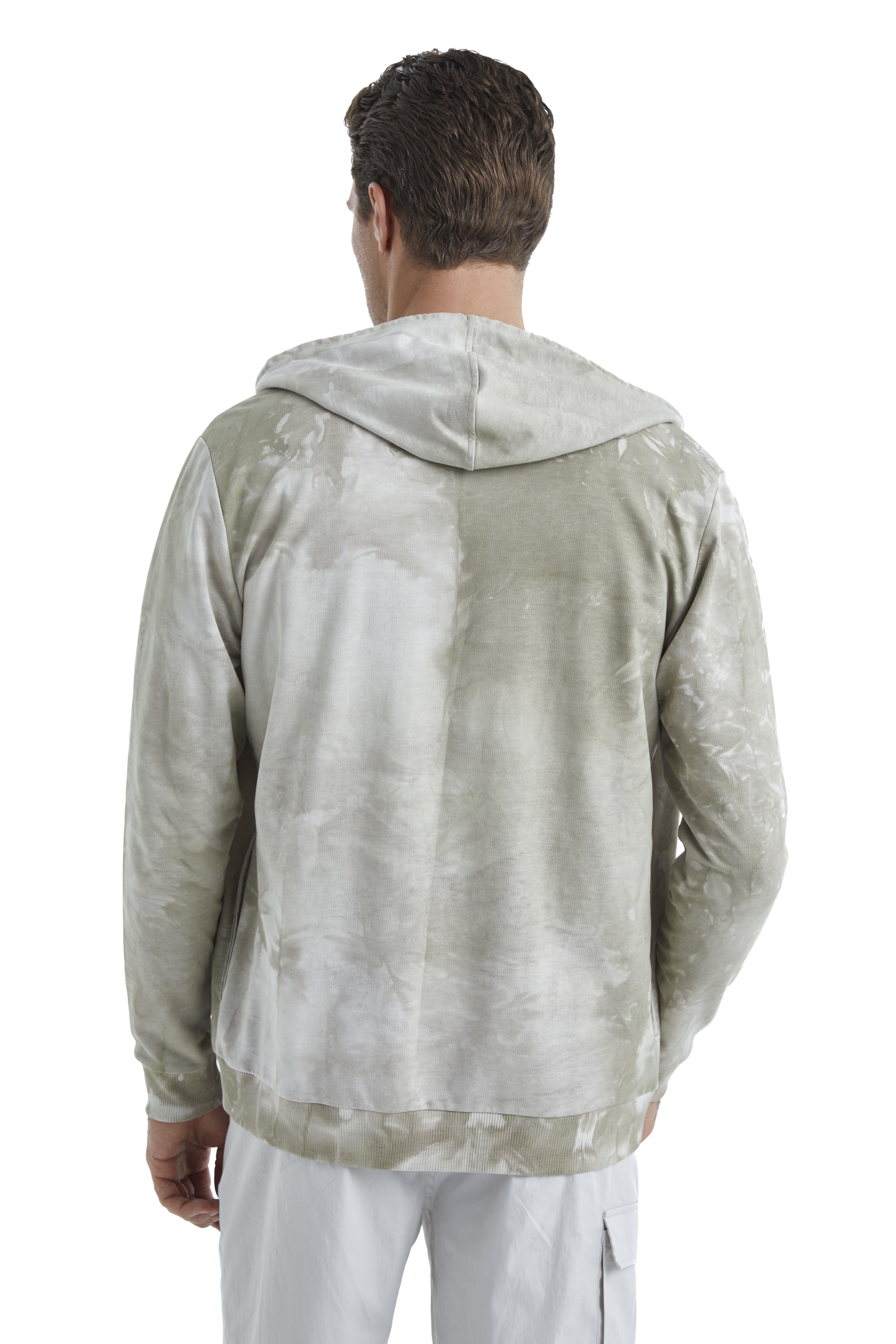 Blackspade Erkek Yeşil Fermuarlı Kapüşonlu Sweatshirt 40504 