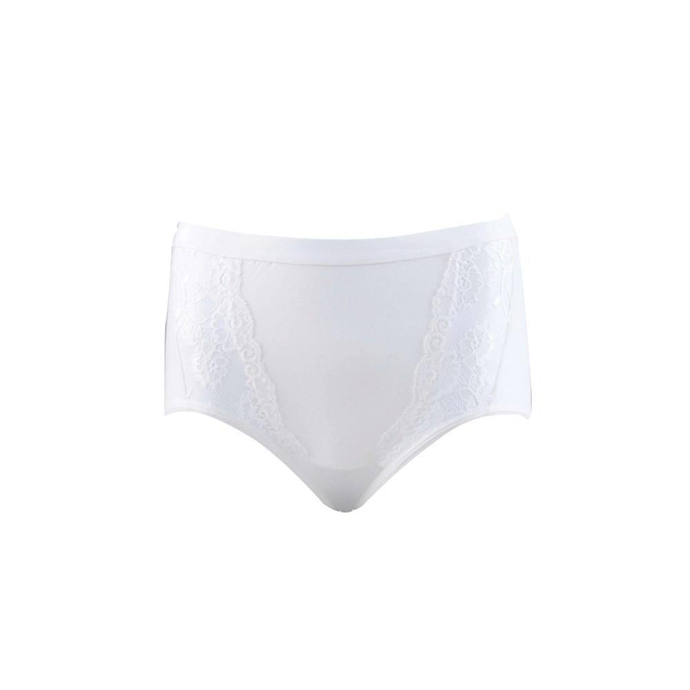 Blackspade Kadın Beyaz Büyük Beden Dantelli Slip Külot 1316