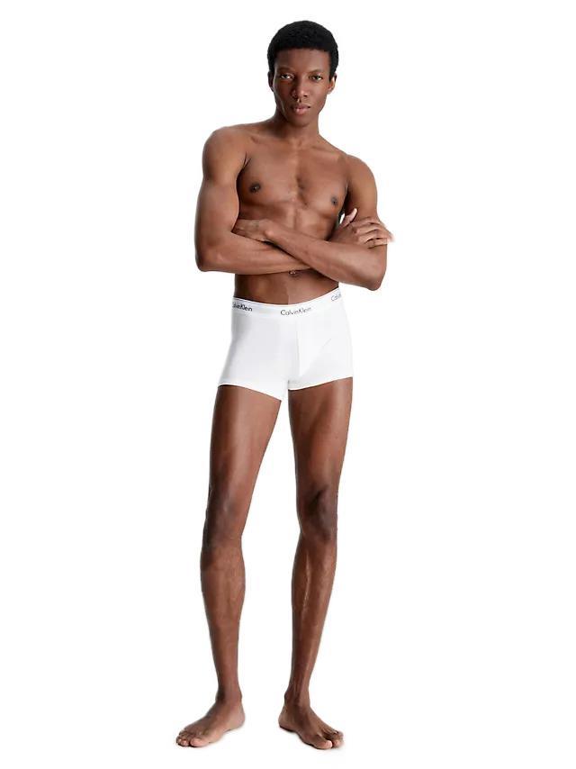 Calvin Klein Erkek 3'lü Beyaz Boxer Trunk