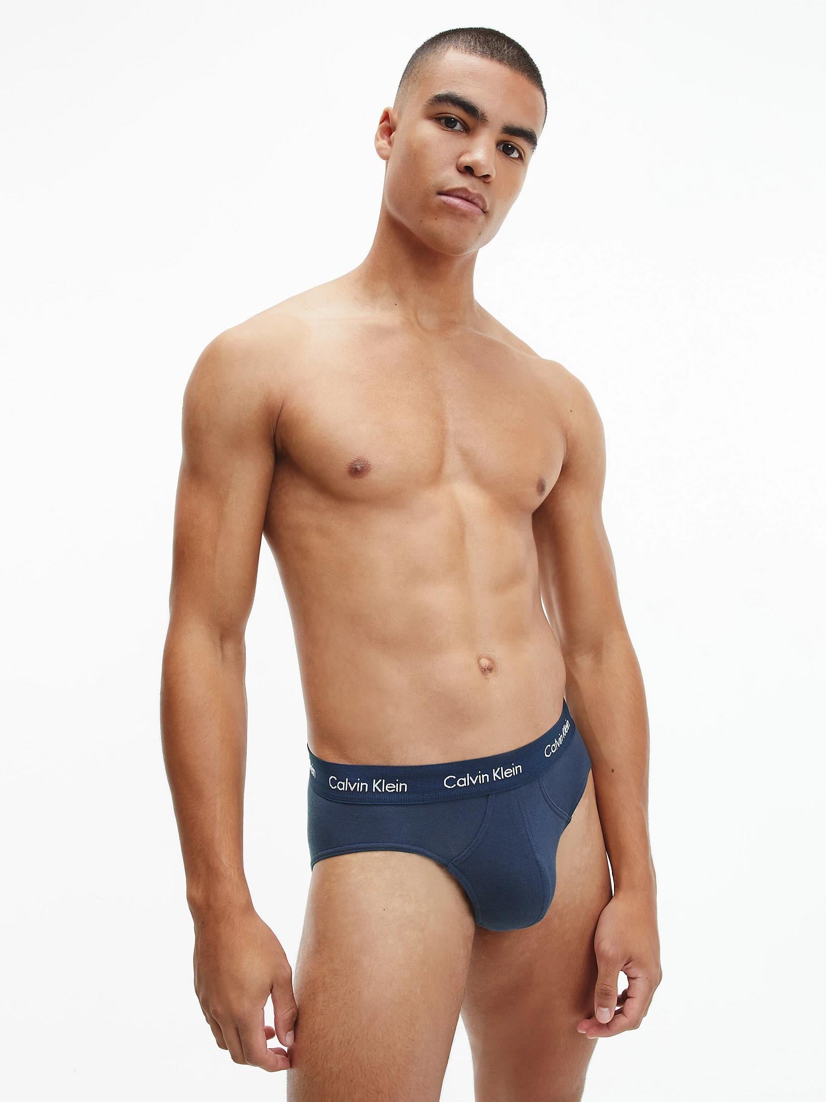 Calvin Klein Erkek 3’Lü Siyah Mavi Slip