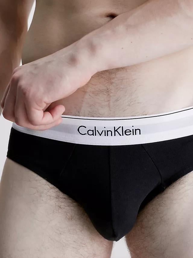 Calvin Klein Erkek 3'lü Siyah Slip Hip Brief