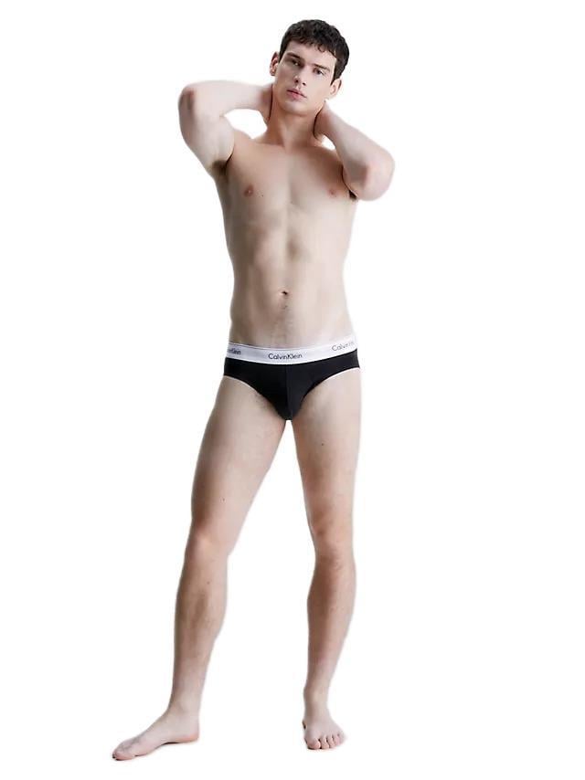 Calvin Klein Erkek 3'lü Siyah Slip Hip Brief