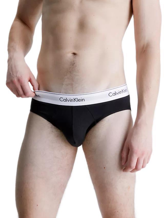 Calvin Klein Erkek 3'lü Siyah Slip Hip Brief