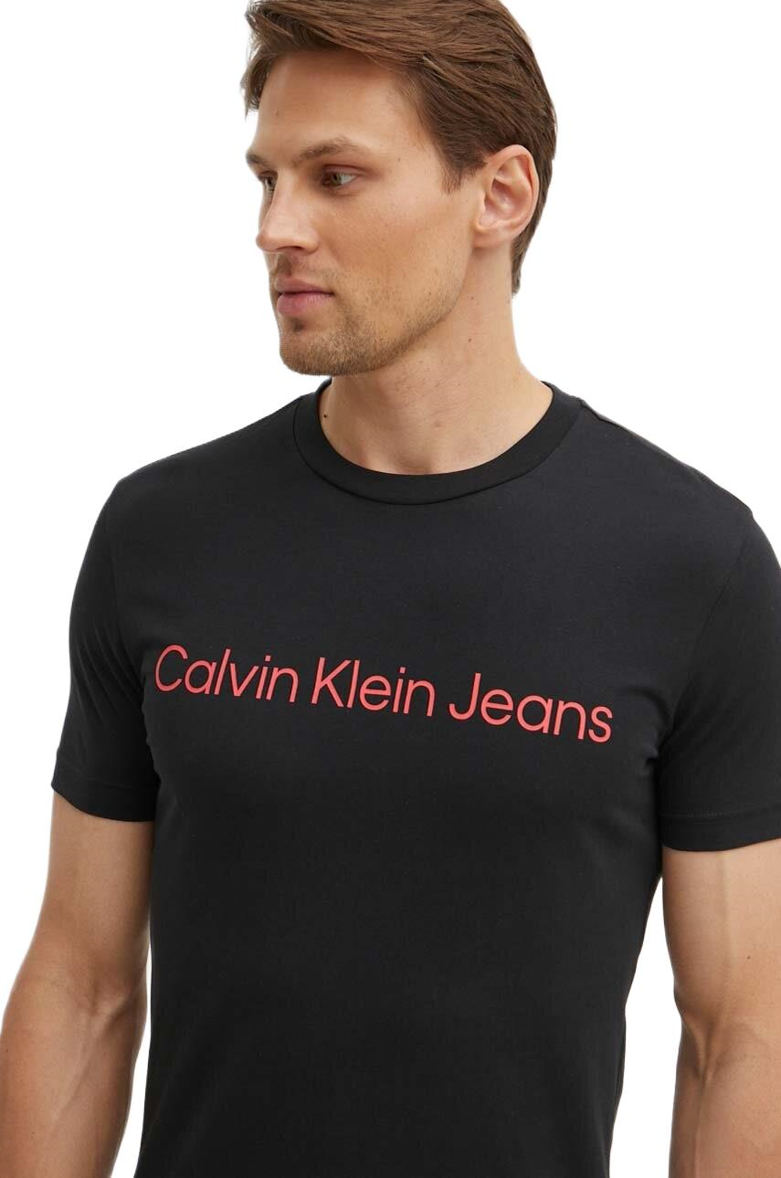 Calvin Klein Erkek Kırmızı Logolu T-Shirt J30J322552
