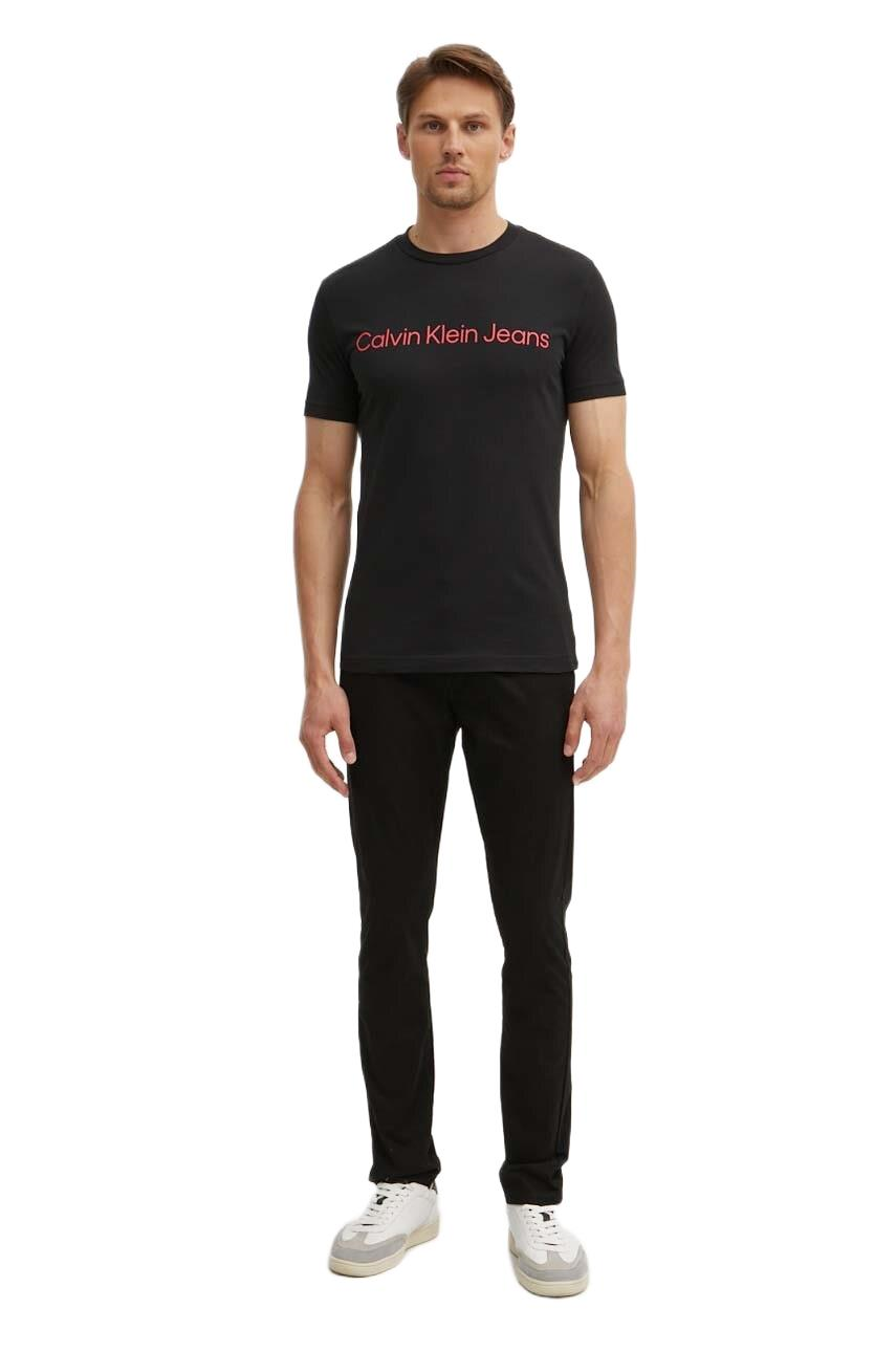 Calvin Klein Erkek Kırmızı Logolu T-Shirt J30J322552