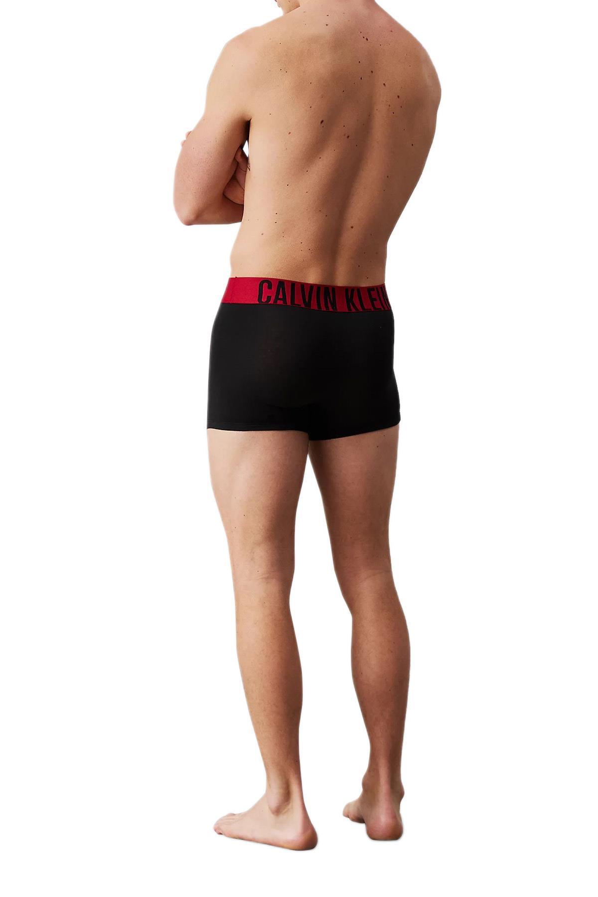 Calvin Klein Erkek Siyah 3'lü Boxer Trunk 000NB3608A