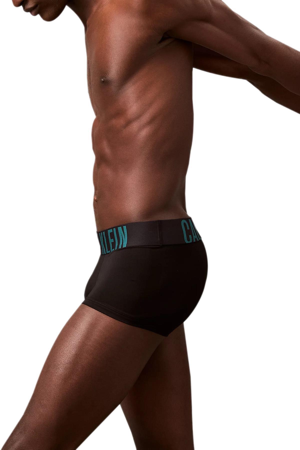 Calvin Klein Erkek Siyah 3'lü Low Rise Boxer Trunk 000NB3611A