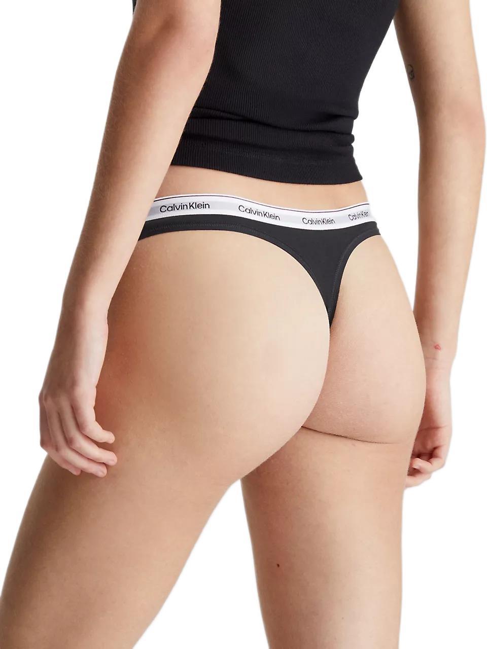 Calvin Klein Kadın 3'lü Siyah Tanga  