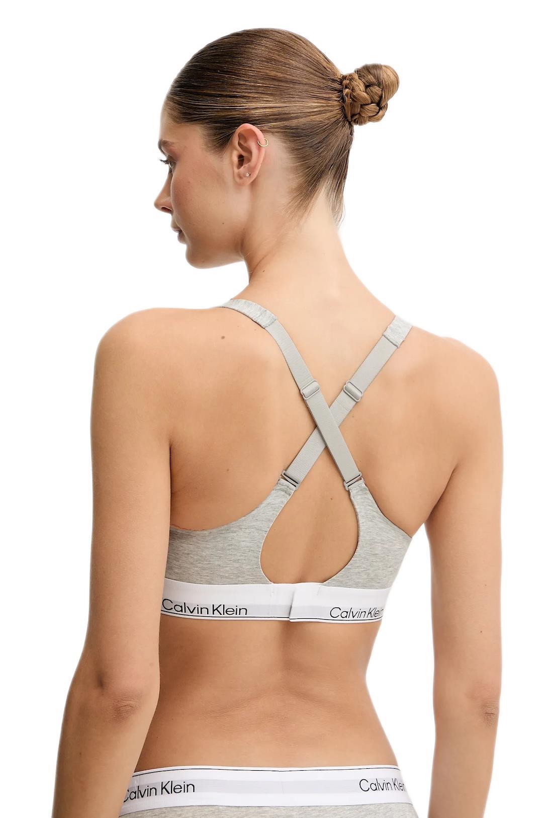Calvin Klein Kadın Gri Destekli Lift Bralette Sütyen LV00QF8500