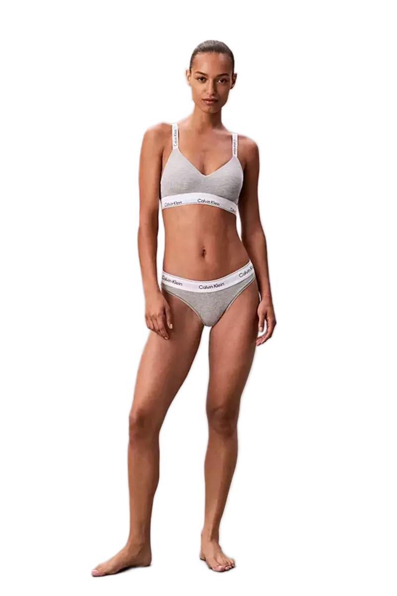 Calvin Klein Kadın Gri Lightly Lined Bralette Sütyen LV00QF8504