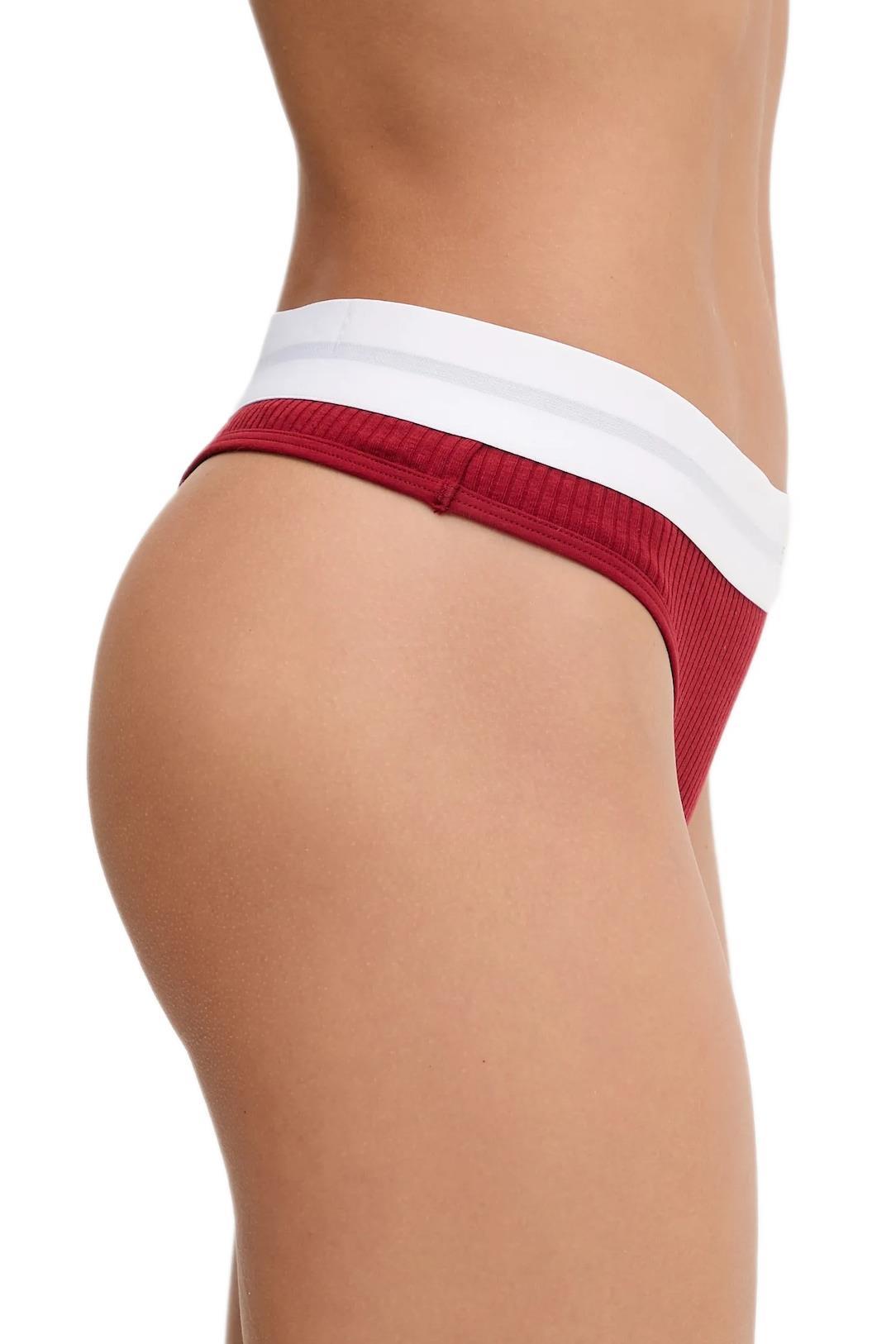 Calvin Klein Kadın Kırmızı Tanga LV00QF8023