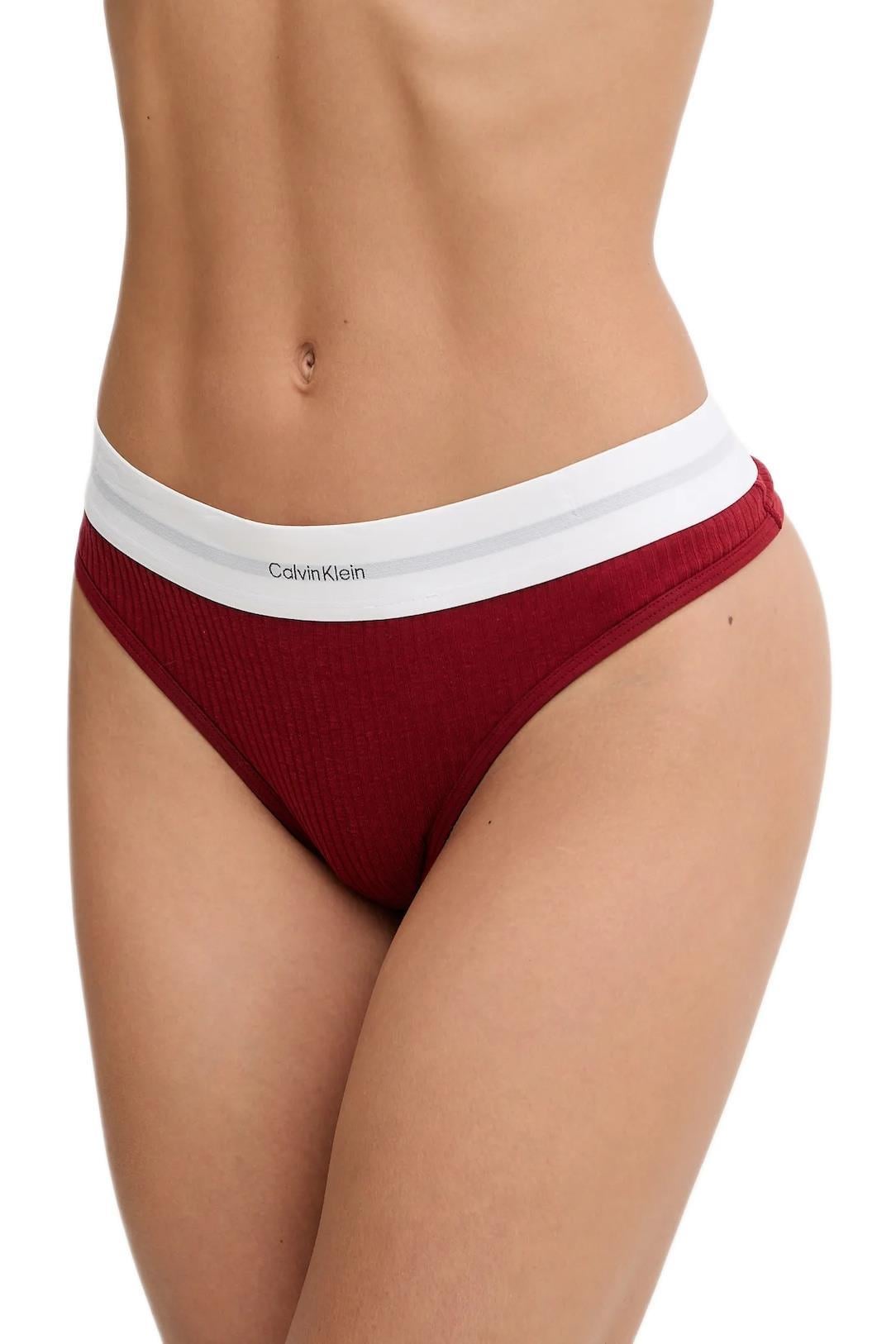 Calvin Klein Kadın Kırmızı Tanga LV00QF8023