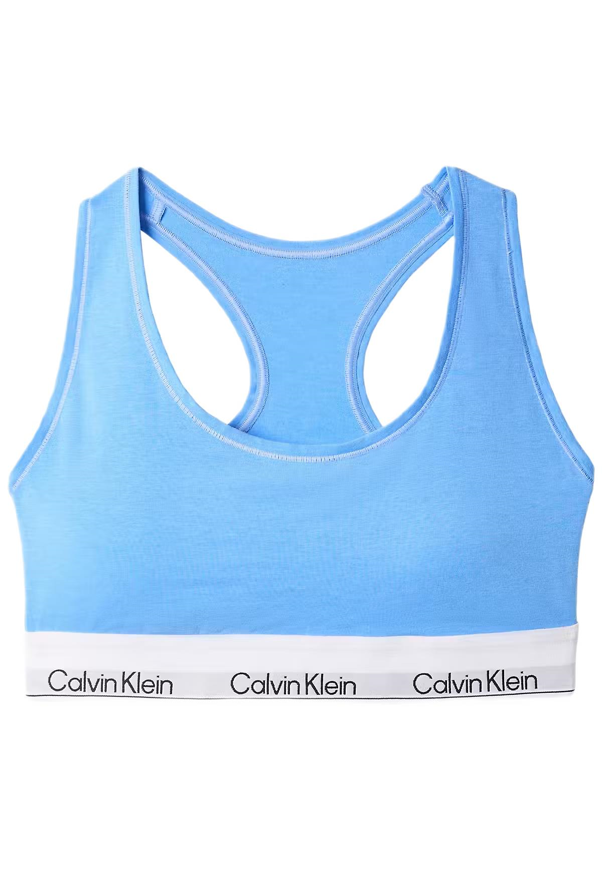 Calvin Klein Kadın Mavi Desteksiz Bralet Sütyen LV00QF8493