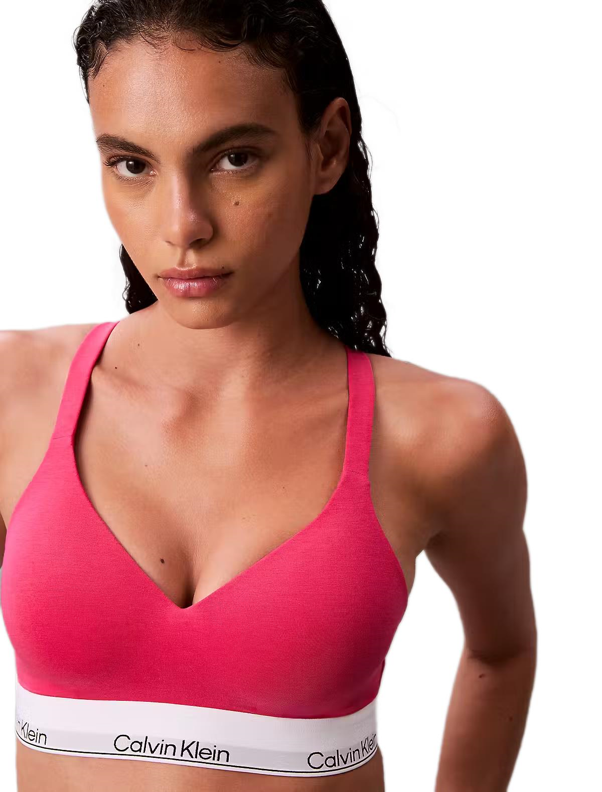 Calvin Klein Kadın Pembe Destekli Lift Bralette Sütyen LV00QF8500