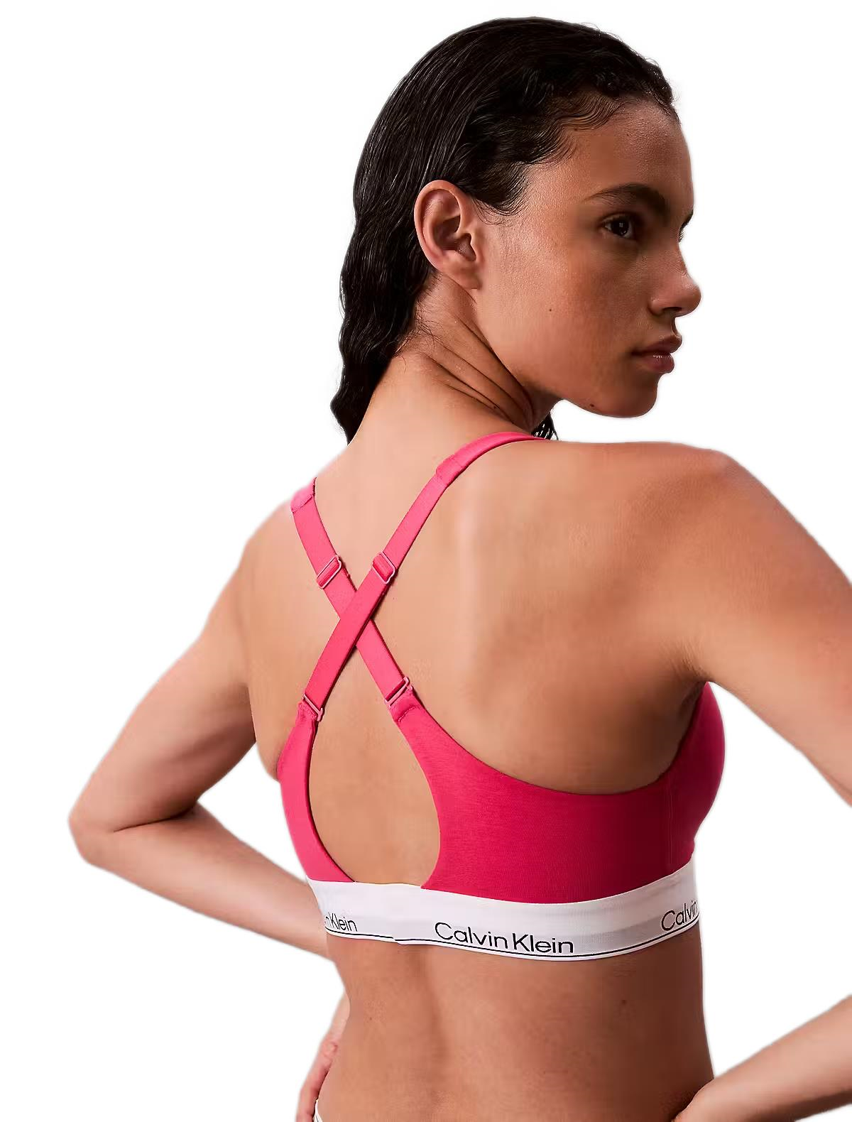 Calvin Klein Kadın Pembe Destekli Lift Bralette Sütyen LV00QF8500