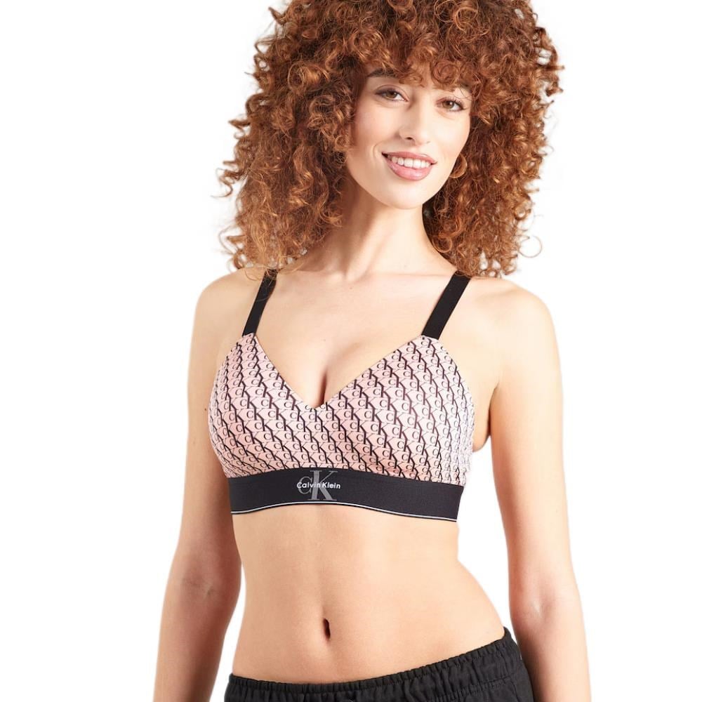 Calvin Klein Kadın Pembe Hafif Destekli Bralet Sütyen LV00QF8877