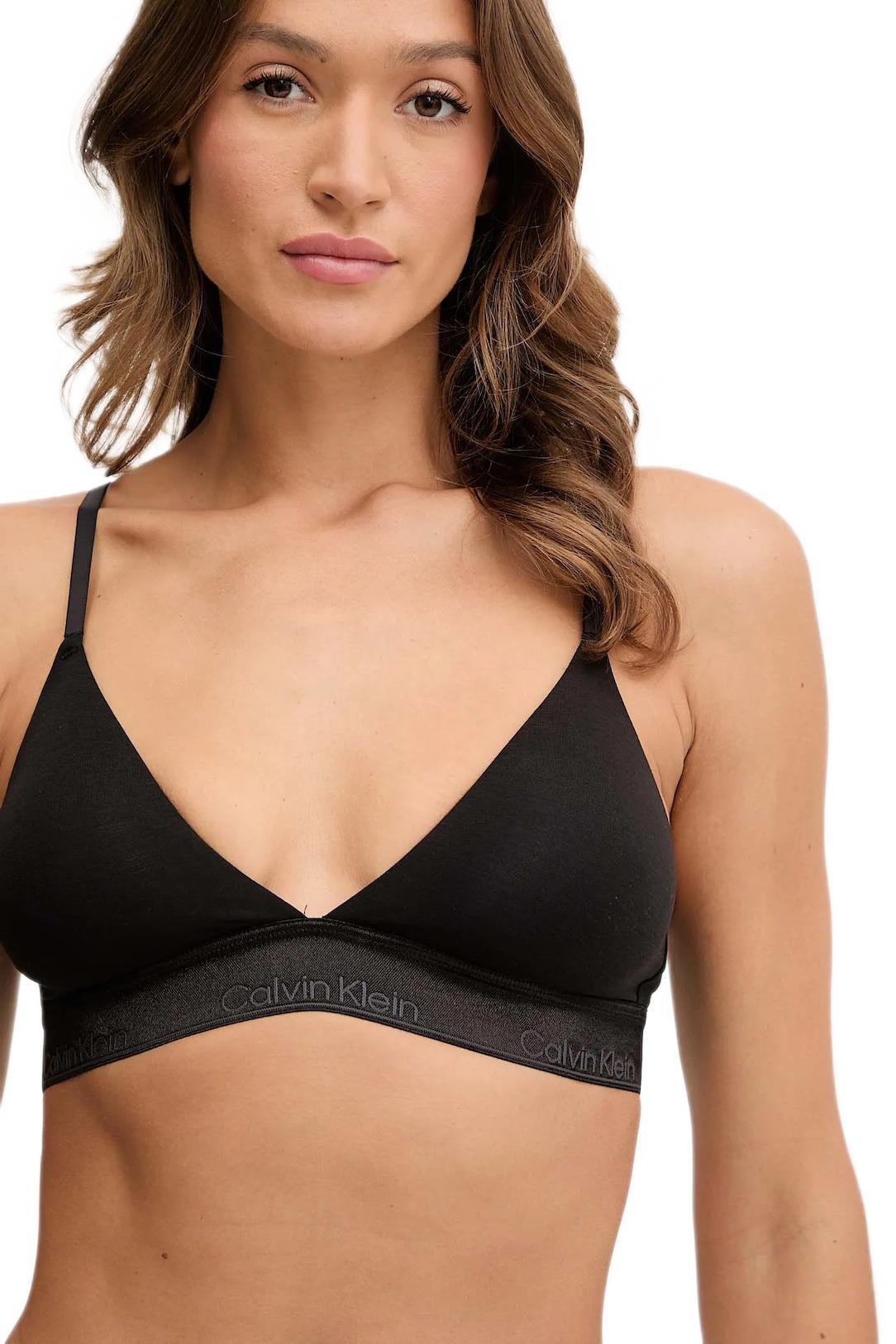 Calvin Klein Kadın Siyah Lightly Lined Üçgen Bralet LV00QF8548