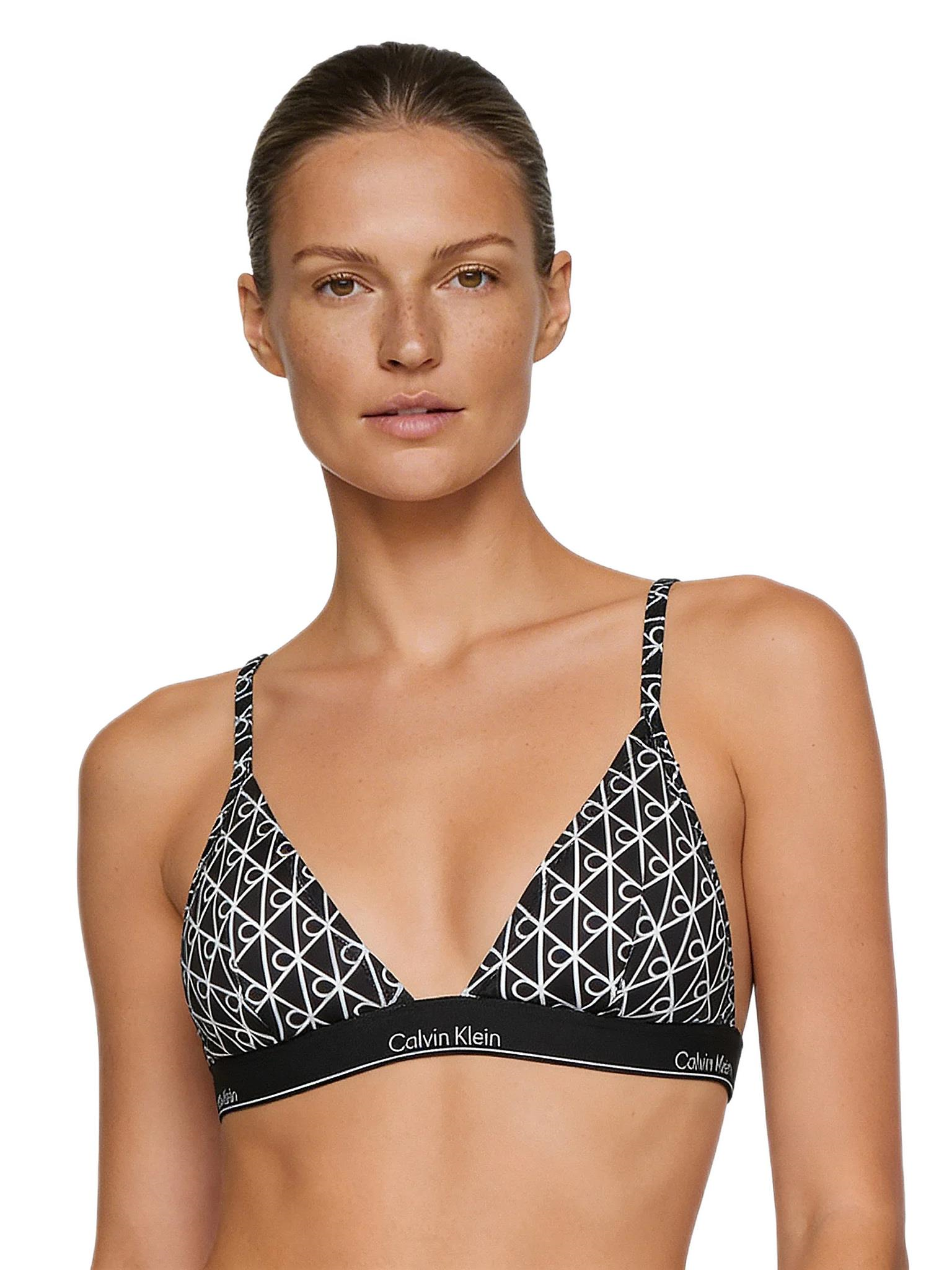 Calvin Klein Kadın Siyah Üçgen Bikini Üstü LV00Q61208