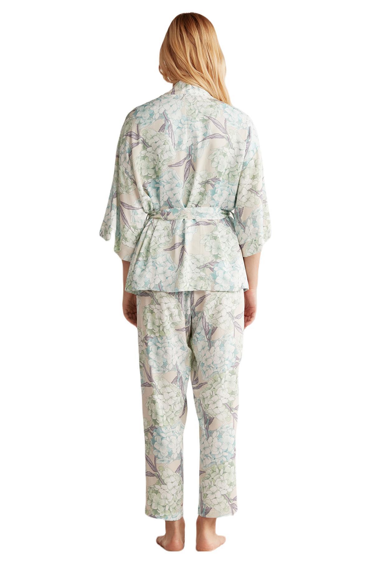 Catherine's Kadın Yeşil 3'lü Pijama Takım 2511 