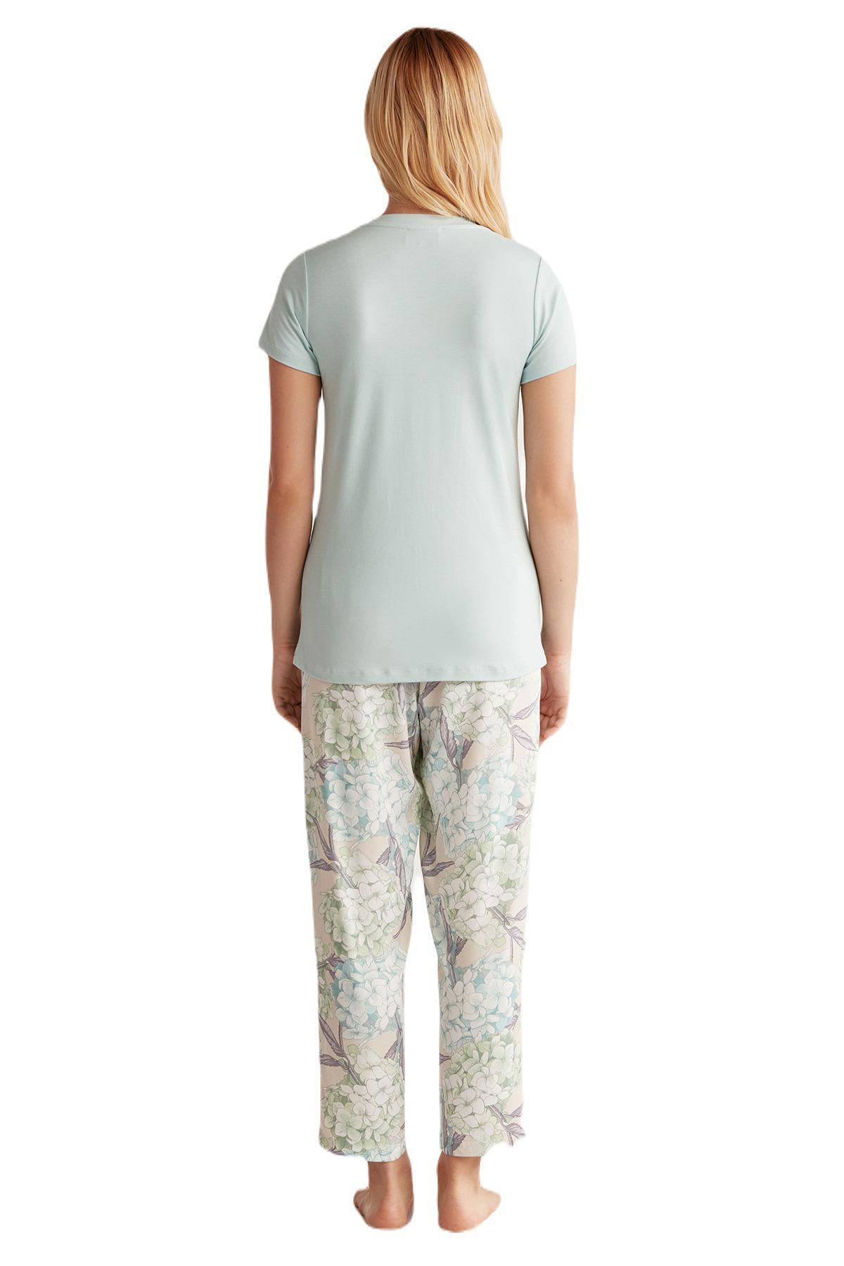 Catherine's Kadın Yeşil 3'lü Pijama Takım 2511 