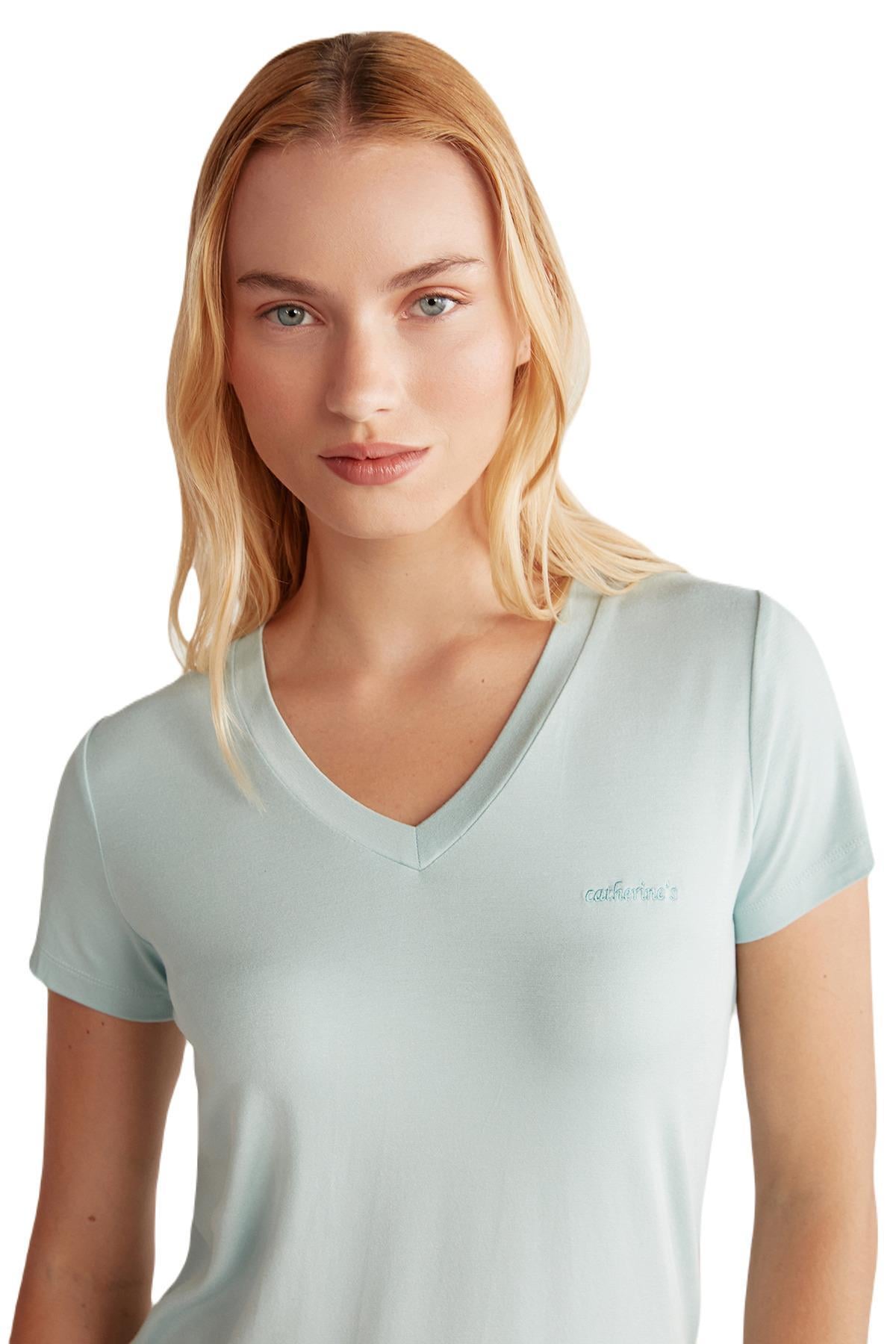 Catherine's Kadın Yeşil 3'lü Pijama Takım 2511 