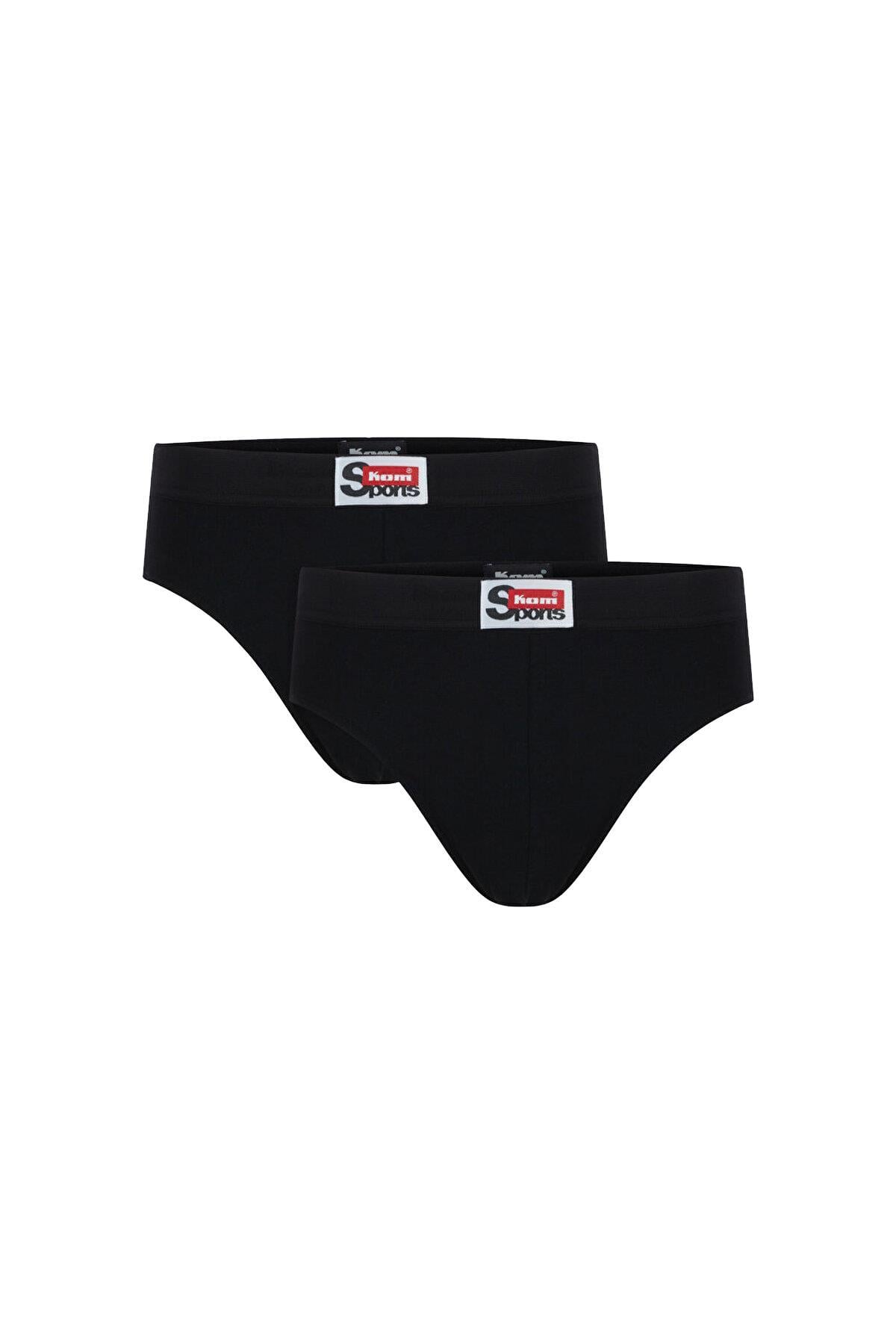 Kom Ariel 2'li Erkek Siyah Slip