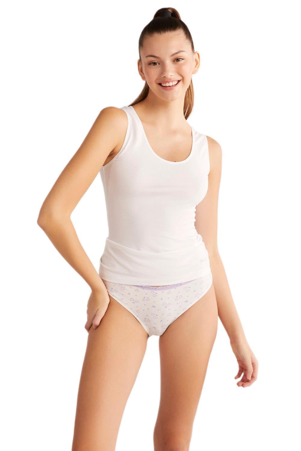 Kom Basic Singlet Pamuklu Kalın Askılı Beyaz Atlet