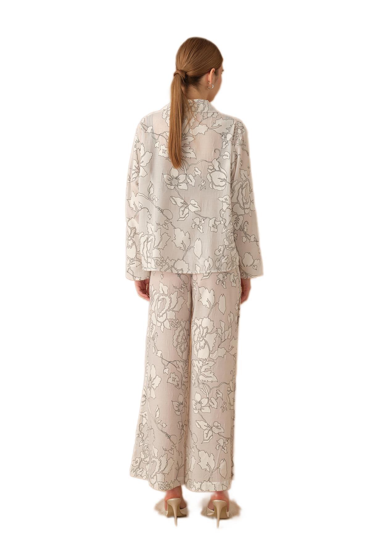 Pierre Cardin Kadın 3'lü Pijama Takım 25237