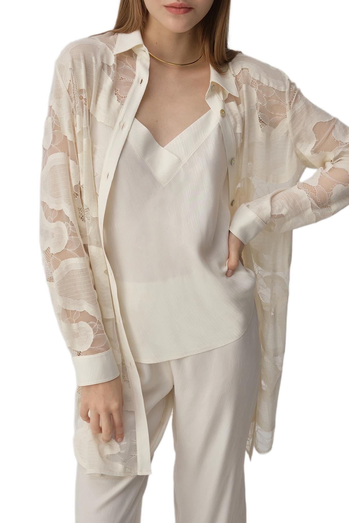 Pierre Cardin Kadın 3'lü Pijama Takım 25236