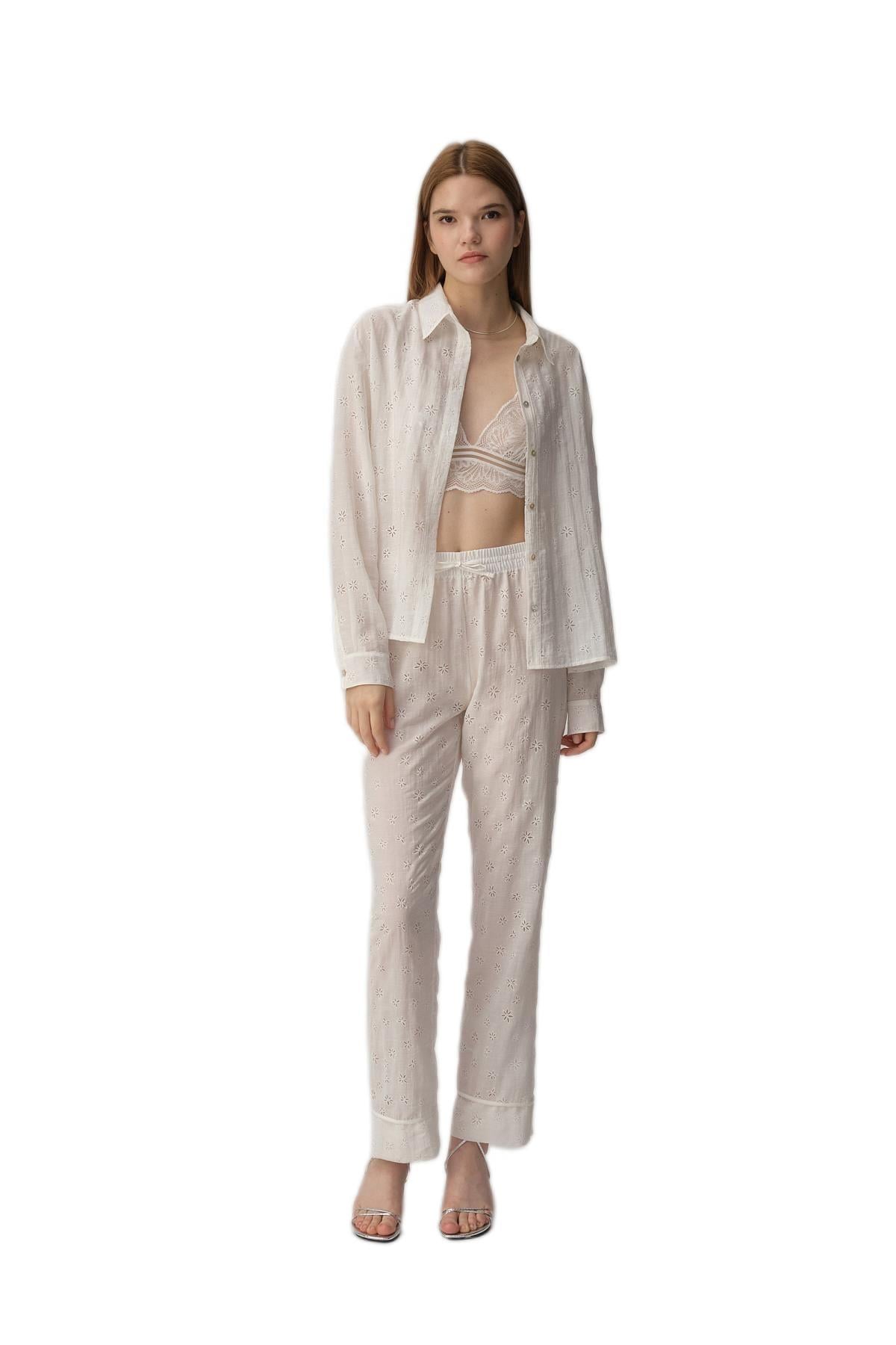 Pierre Cardin Kadın 3'lü Pijama Takım 25234