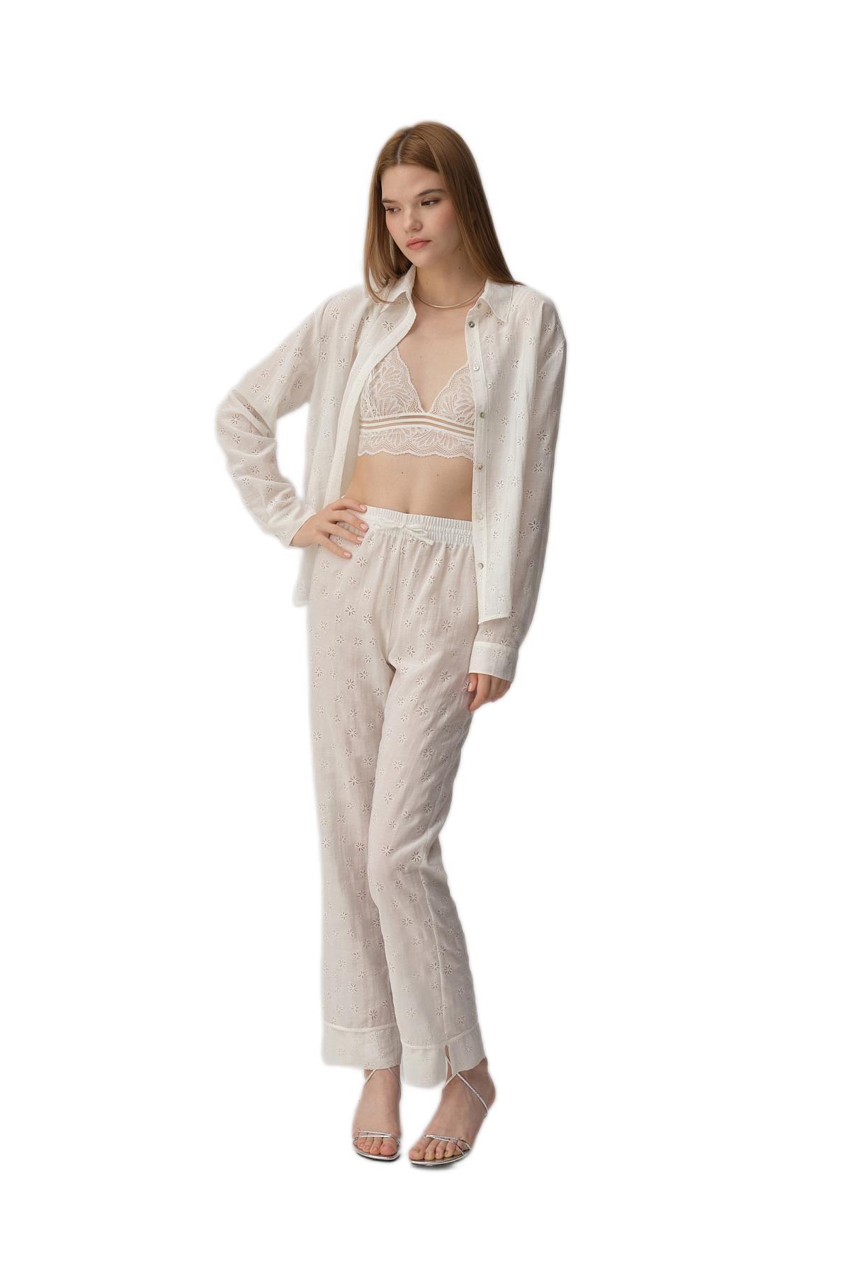 Pierre Cardin Kadın 3'lü Pijama Takım 25234