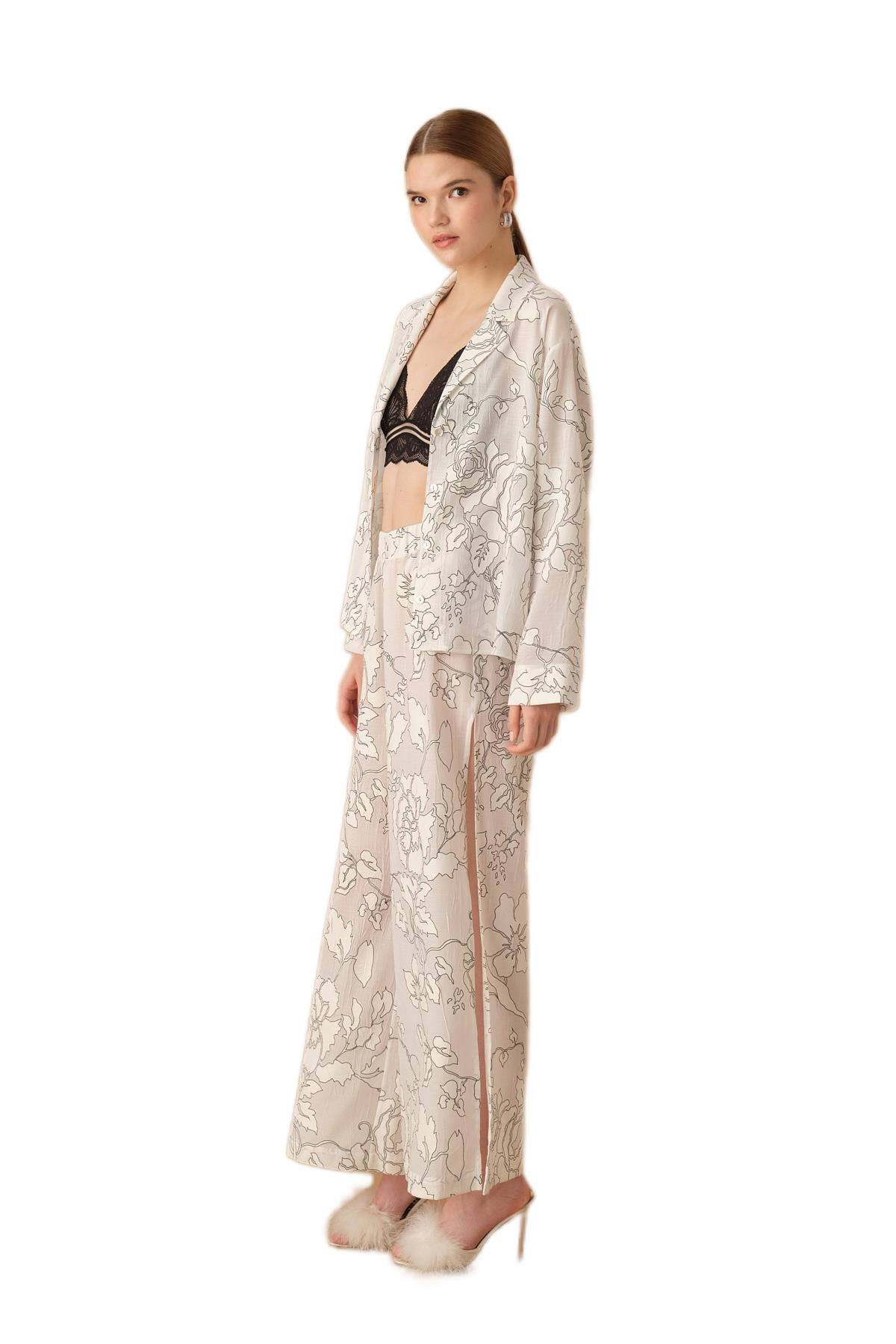 Pierre Cardin Kadın 3'lü Pijama Takım 25237