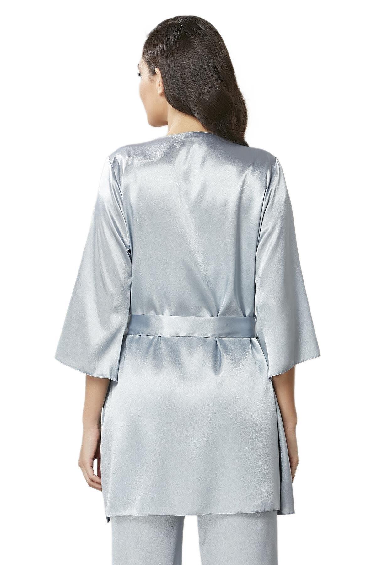 Pierre Cardin Kadın Saten 3'lü Pijama Takımı 2075