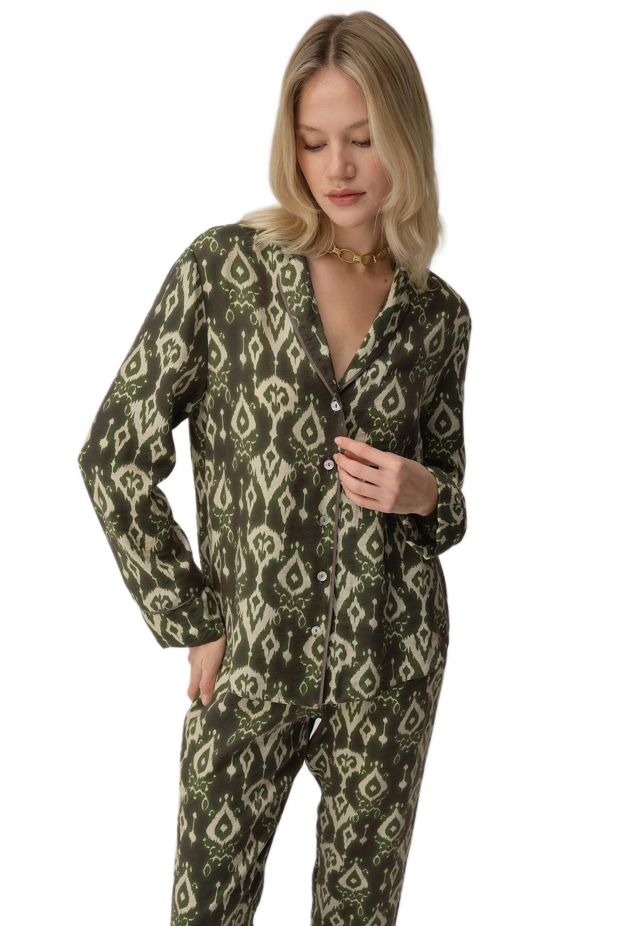 Pierre Cardin Kadın Yeşil Pijama Takım 25224