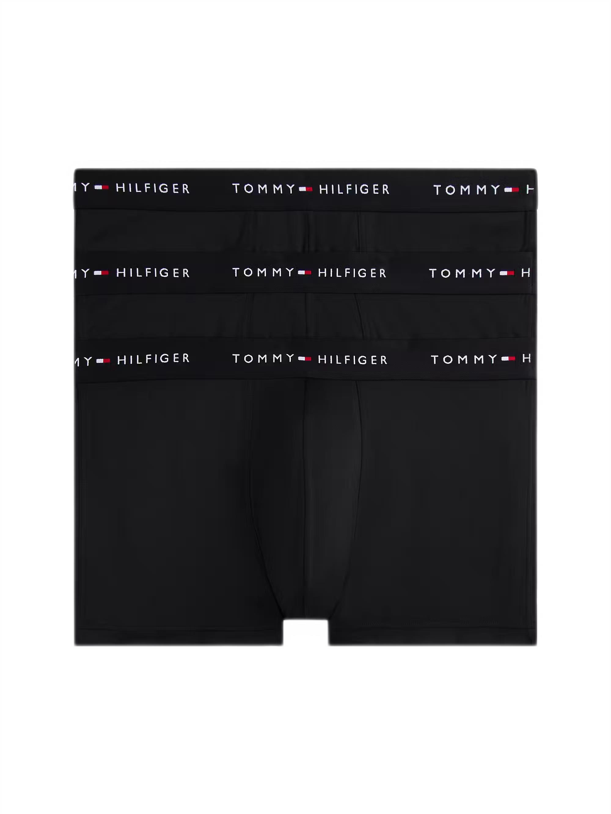 Tommy Hilfiger Erkek 3'lü Siyah Boxer Trunk UM0UM03617