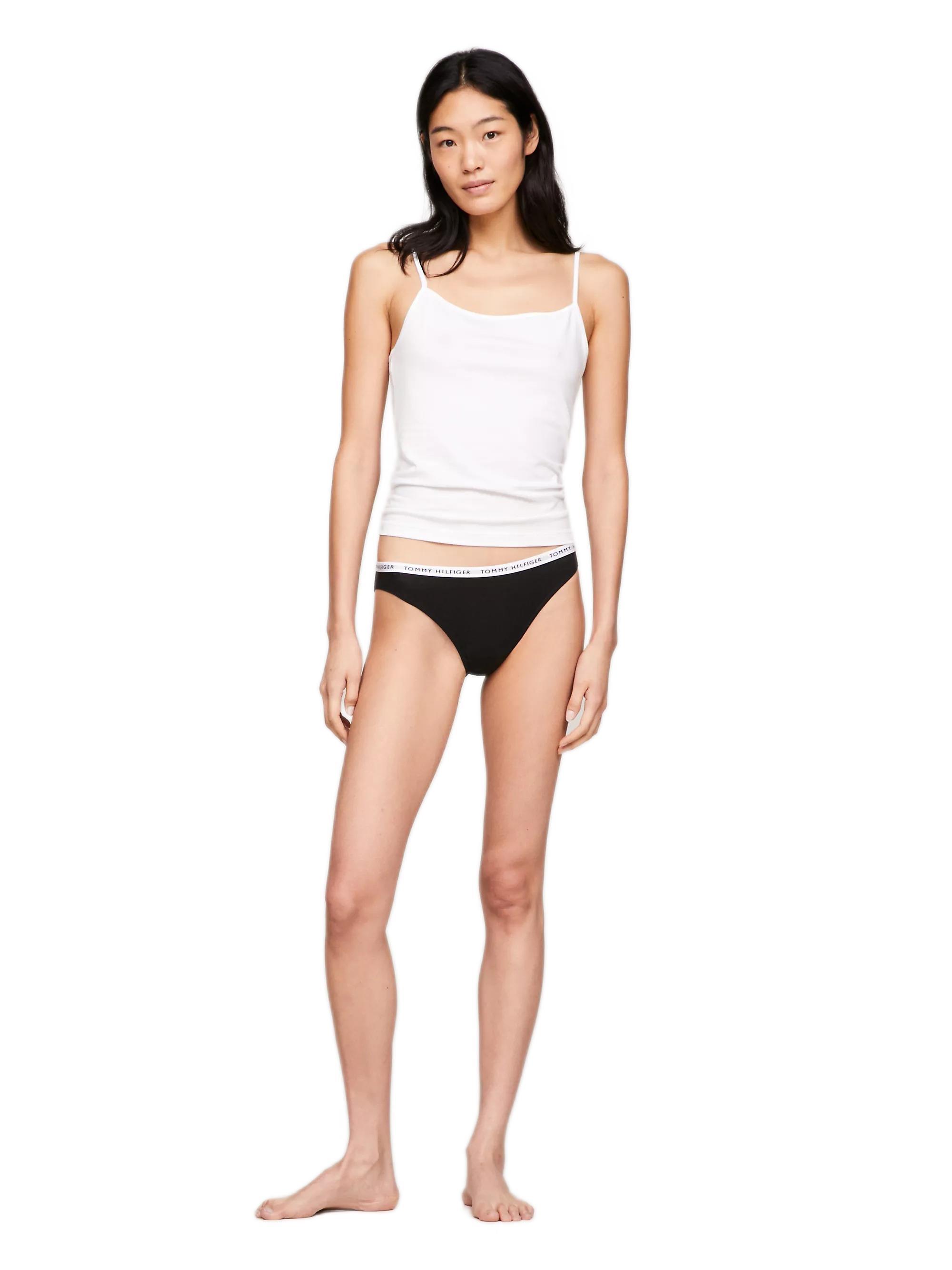 Tommy Hilfiger Kadın 3'lü Siyah Bikini Külot
