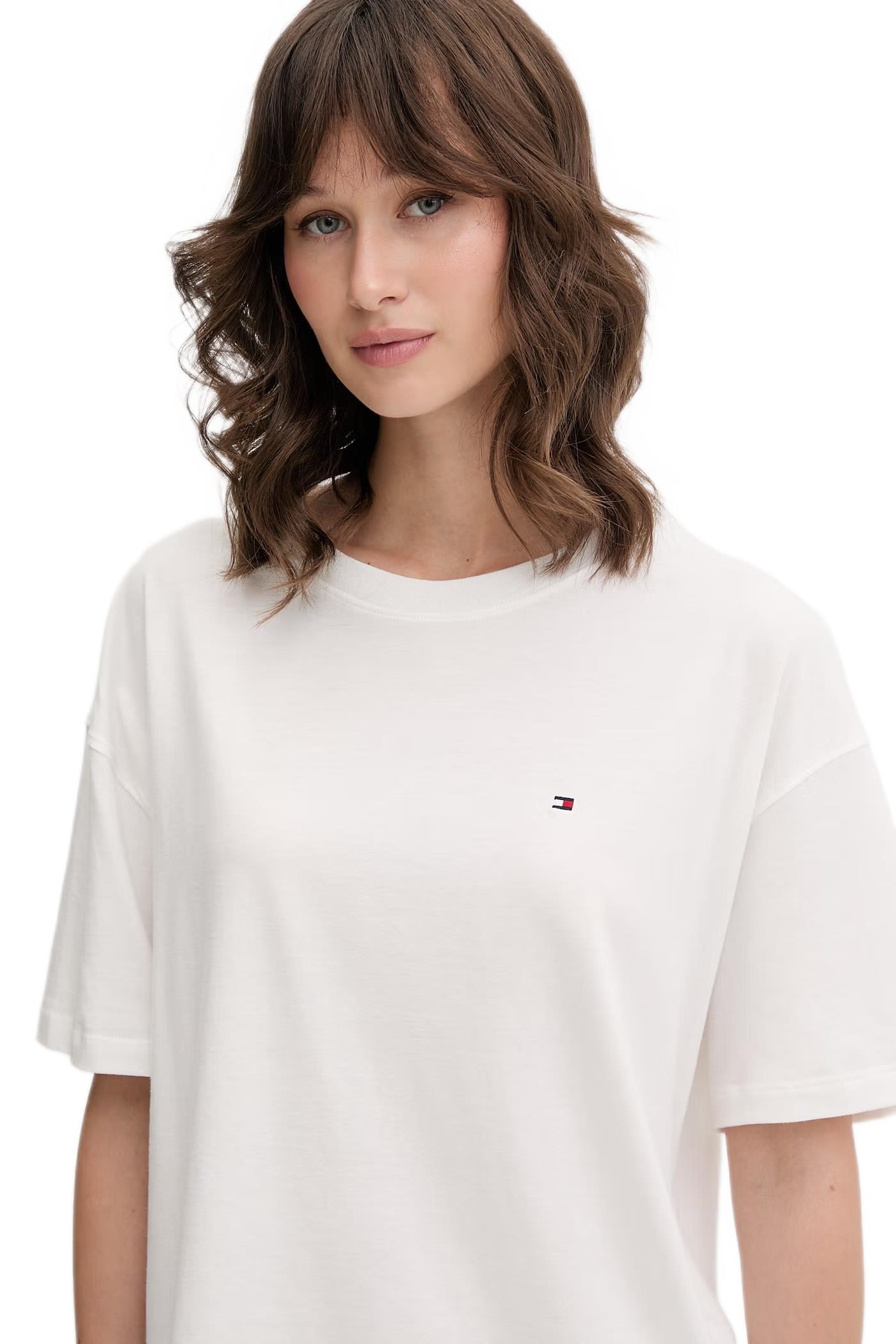 Tommy Hilfiger Kadın Bej Desenli Şortlu Pijama Takımı UW0UW05760
