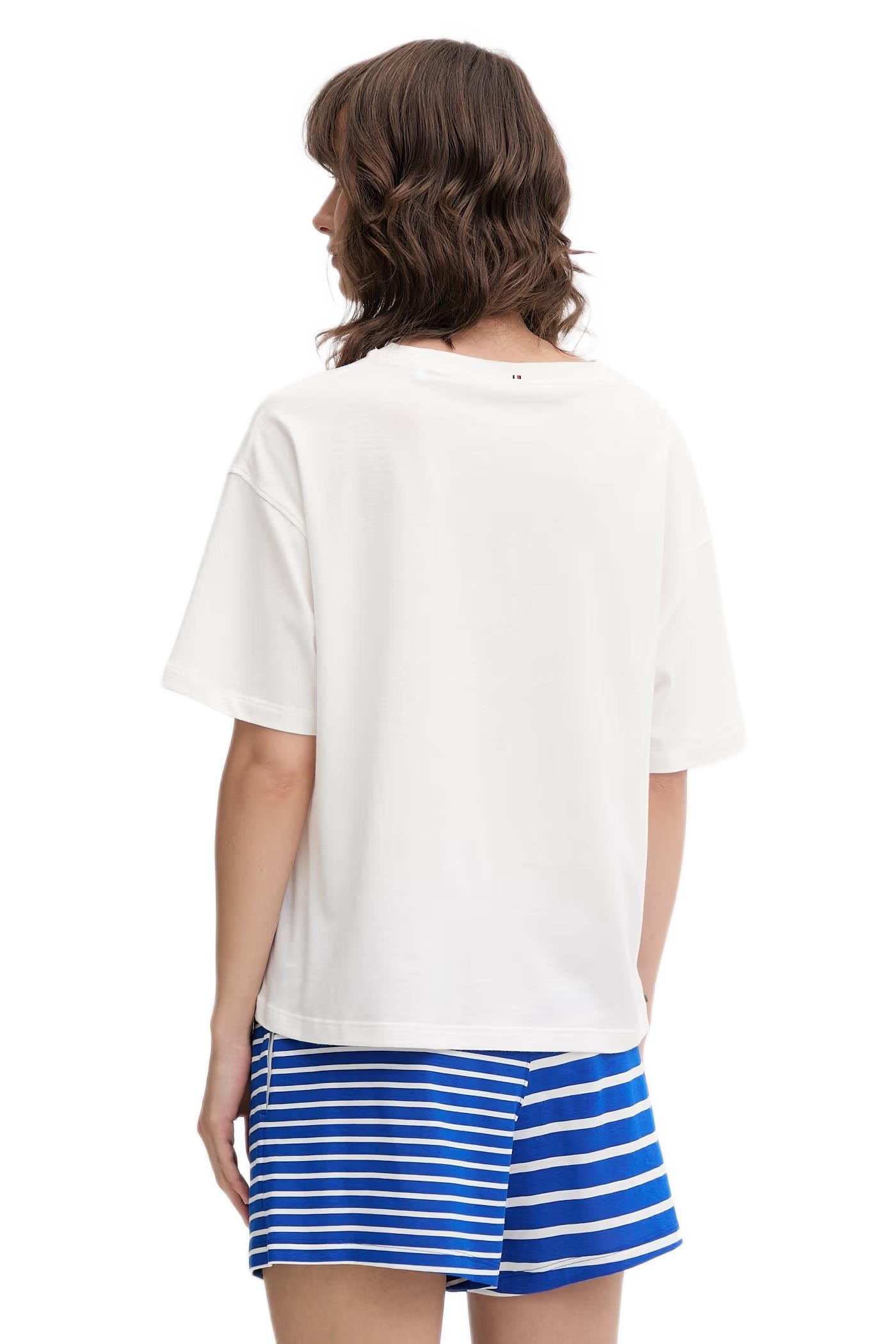 Tommy Hilfiger Kadın Bej Desenli Şortlu Pijama Takımı UW0UW05760
