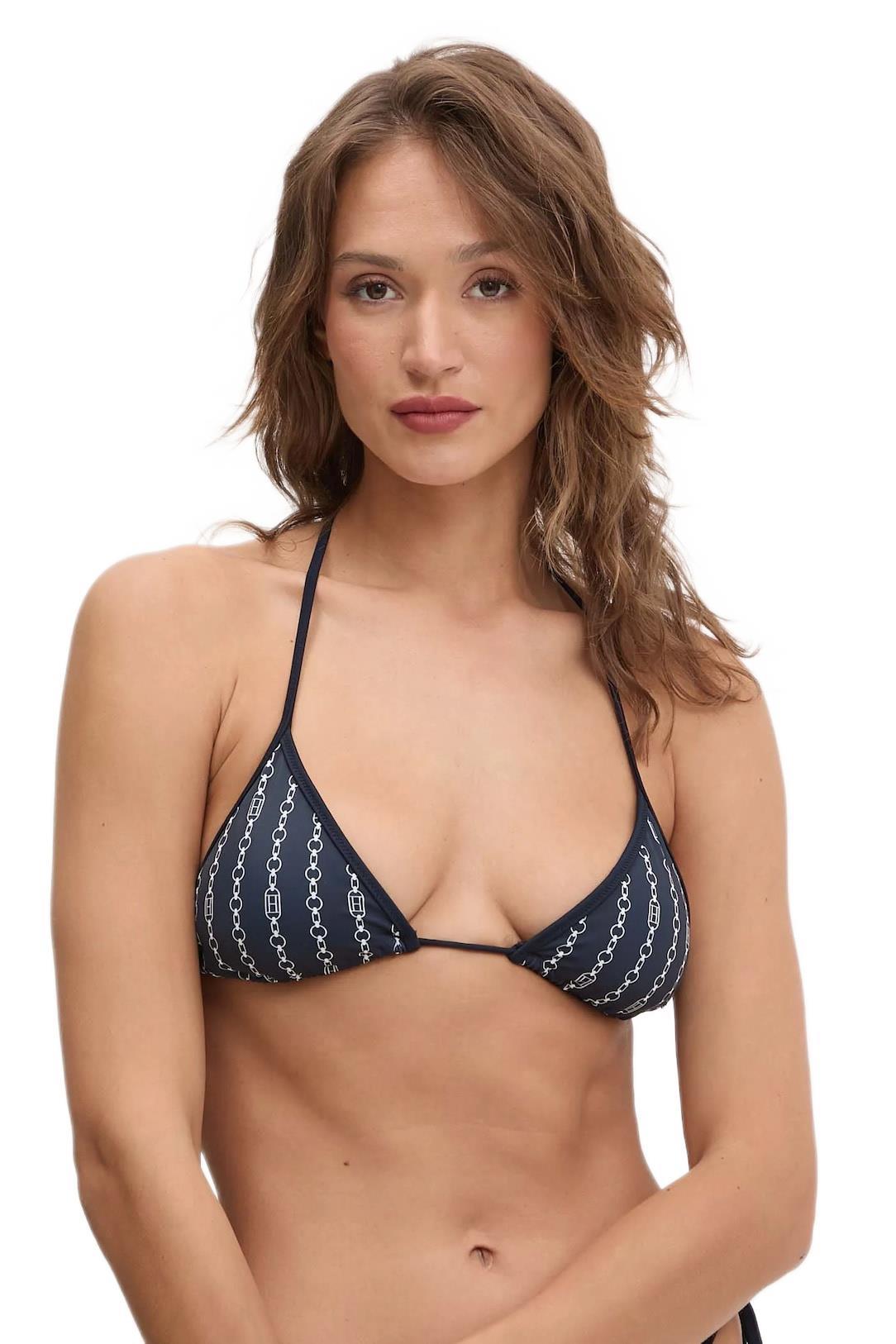 Tommy Hilfiger Kadın Mavi Bikini Üst UW0UW05314