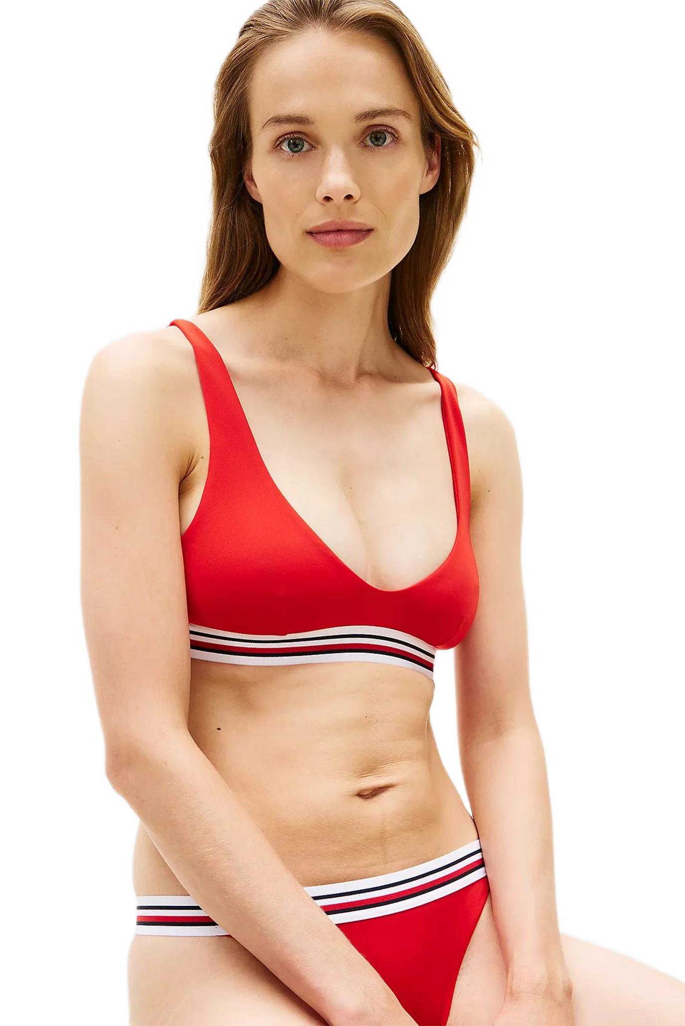 Tommy Hilfiger Kadın Yuvarlak Yakalı Bralet Bikini Üstü UW0UW06351