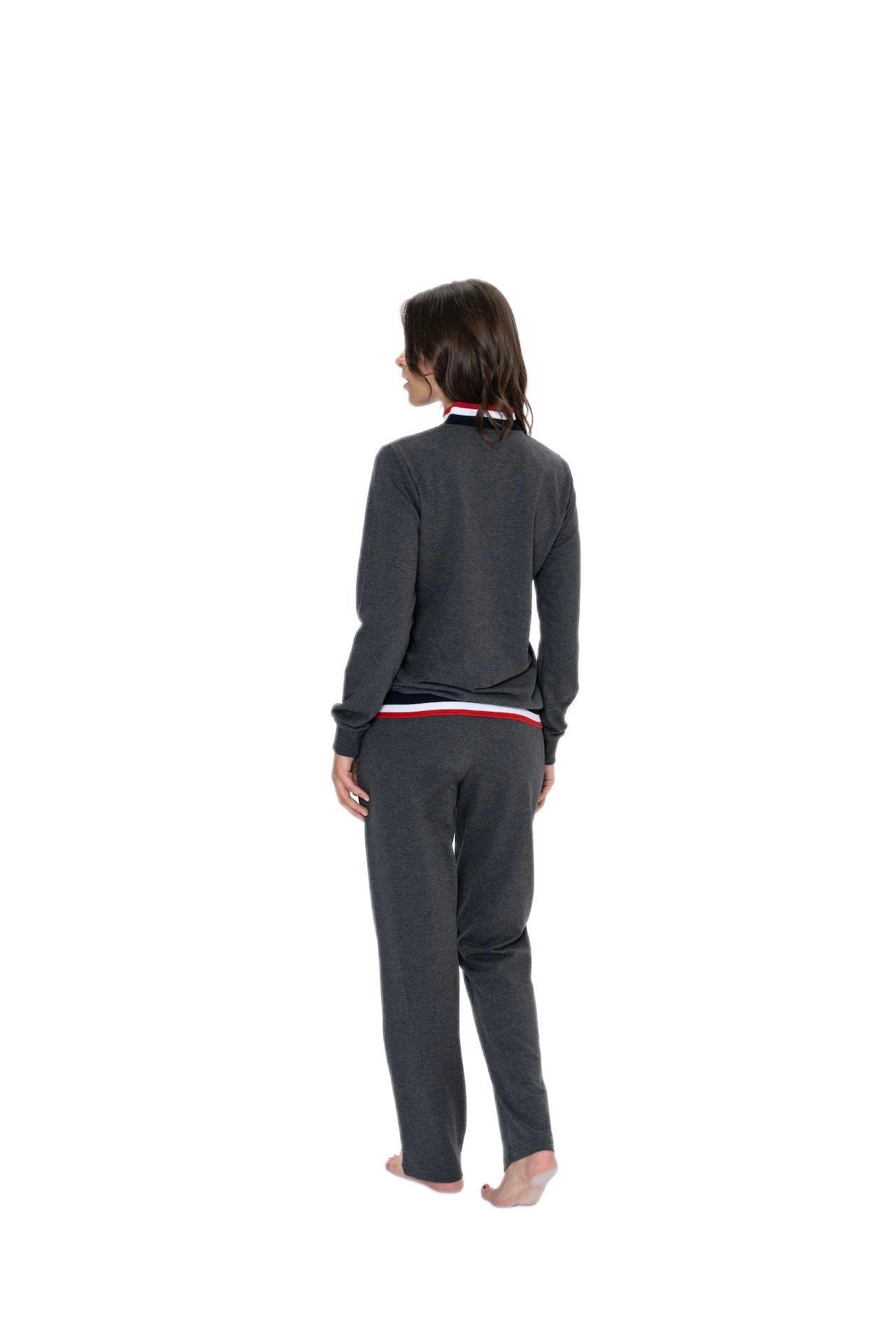 U.S. Polo Assn. Kadın Antrasit Melanj Pijama Takım 20112