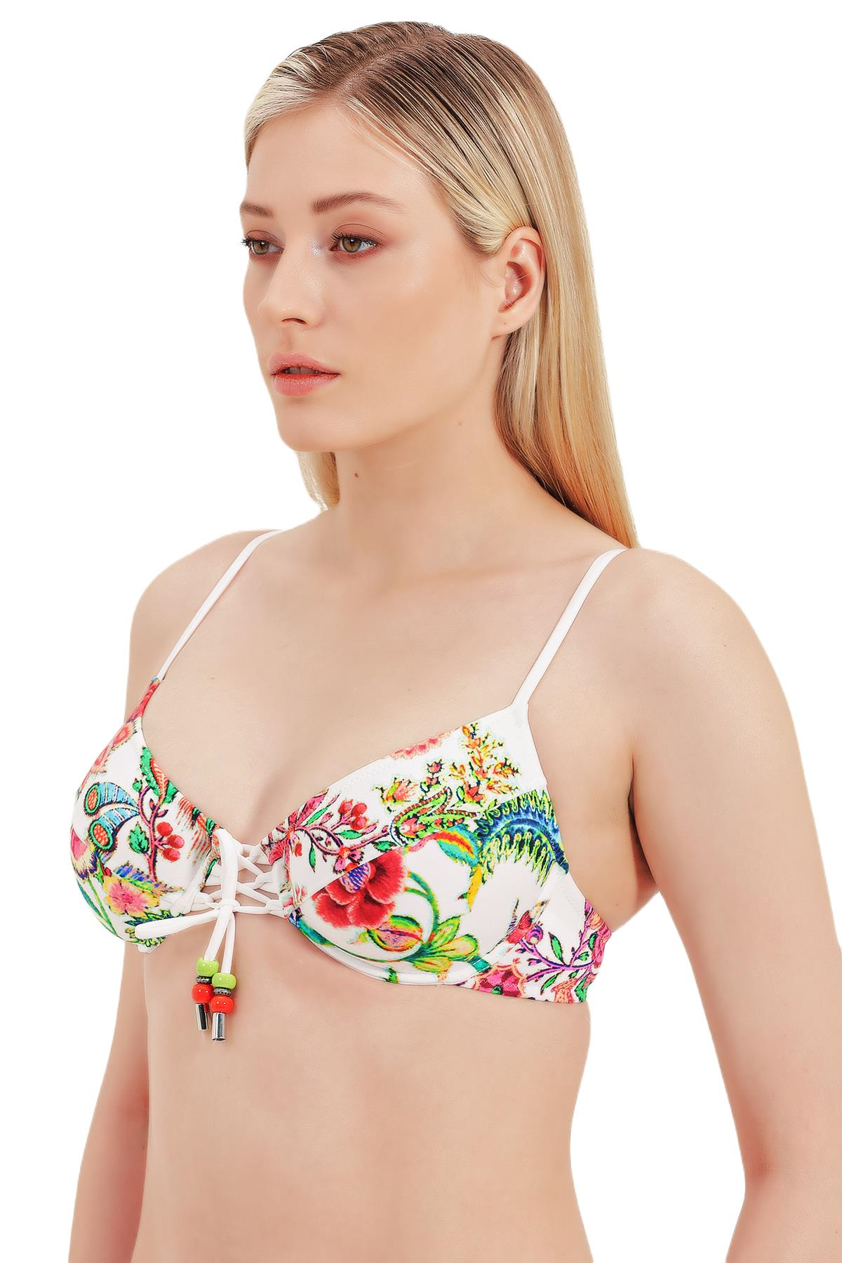 Zeki Akseusuar Detaylı Bikini Üst 