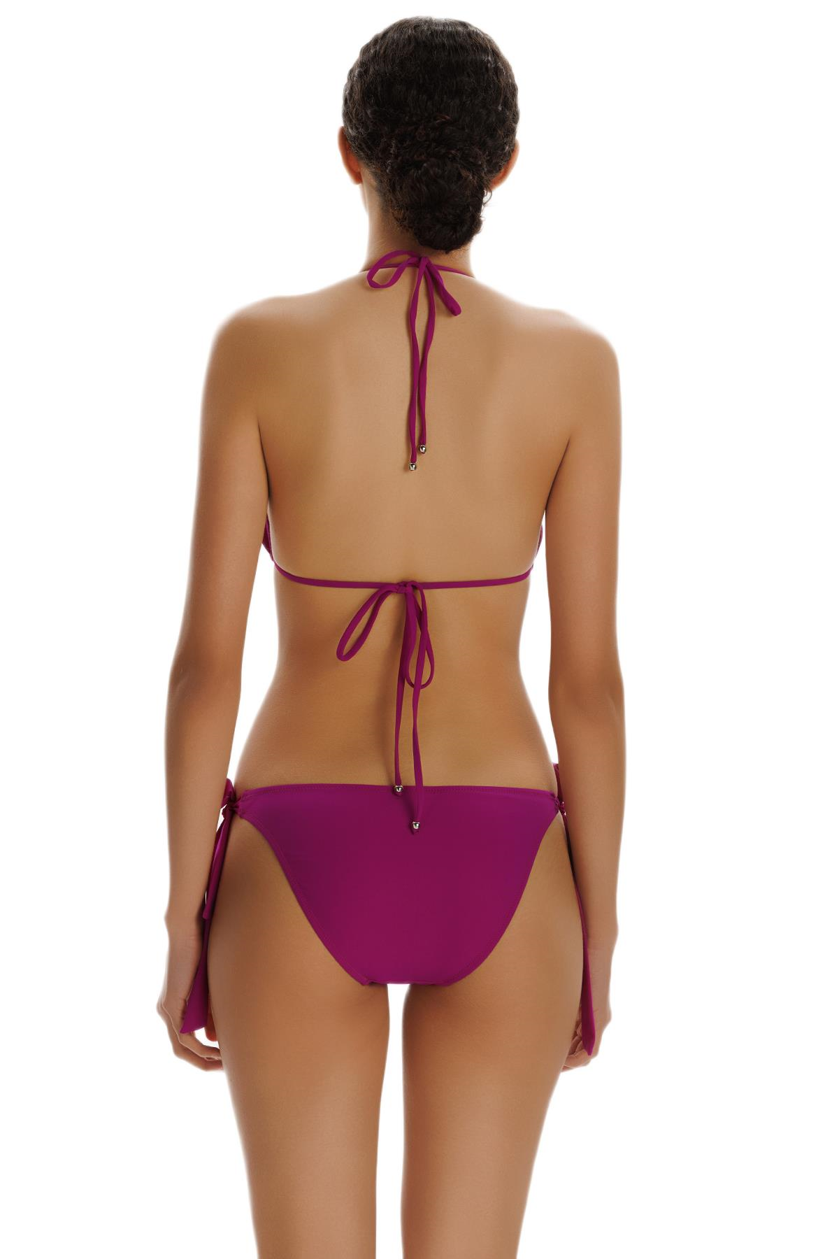 Zeki Liora Pembe Kuşgözlü Bikini Takımı